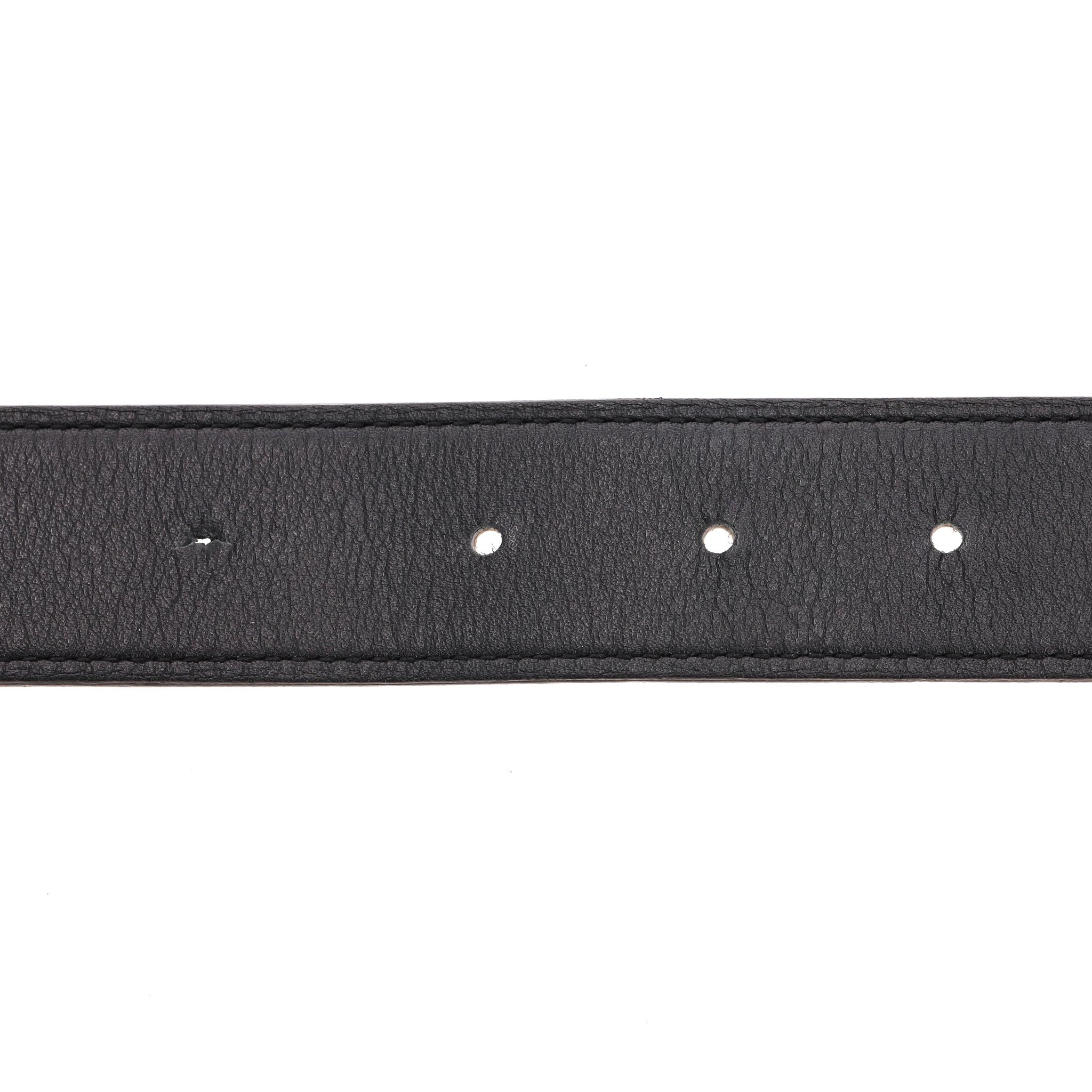Hermes Collier De Chien Ceinture en cuir réversible en vente 4