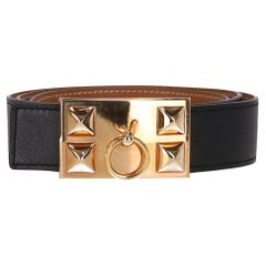 Hermes Collier De Chien Reversible Leather Belt