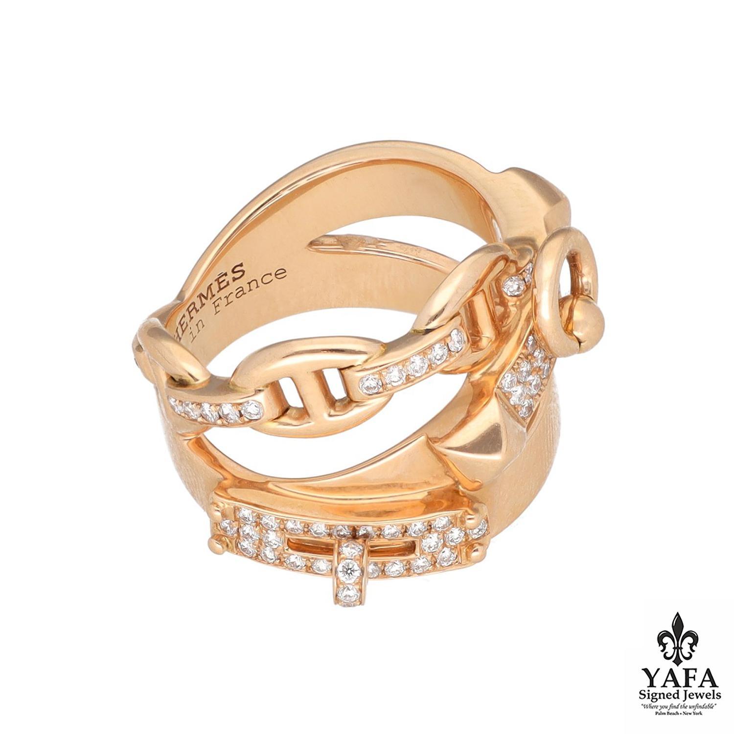 A customer's flight of fancy sometimes results in a piece that becomes essential to the Hermes collections. In 1927, a daring customer looking for a belt to accessorize her outfits was especially drawn to a dog collar. The request inspired the house