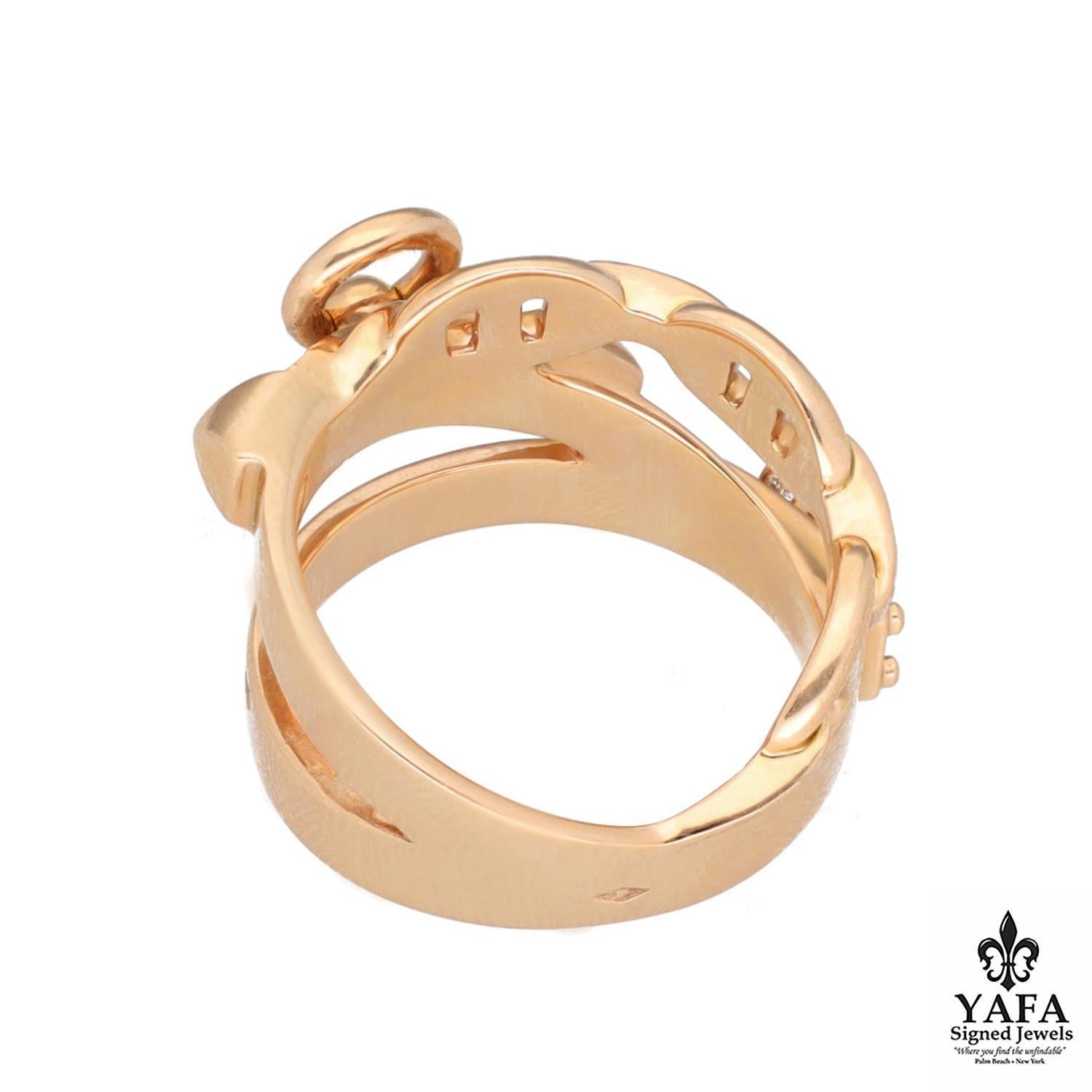 Round Cut HERMES Collier de Chien Ring For Sale