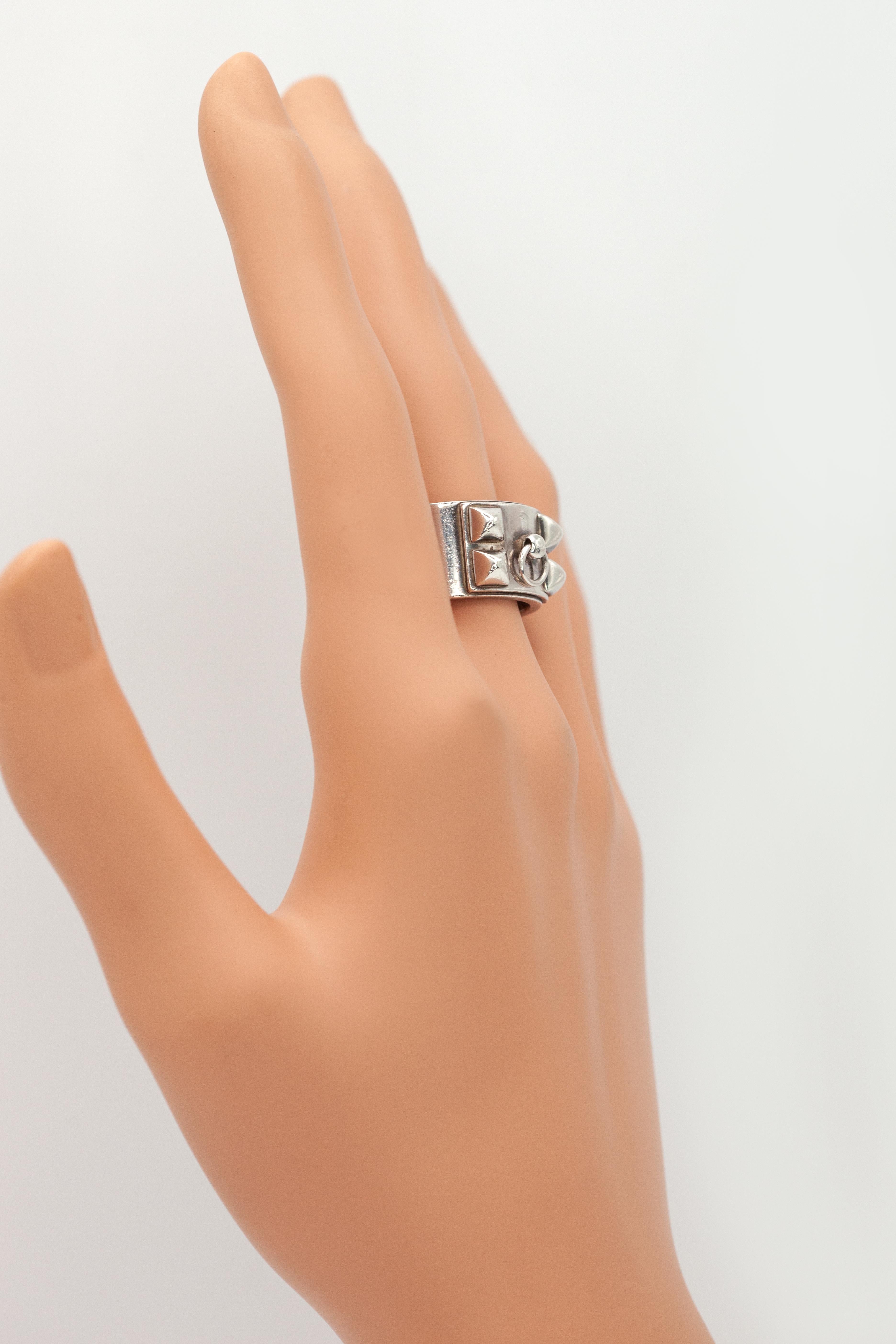 Hermès Collier de Chien Ring in Sterling Silver In condizioni ottime in vendita a New York, NY