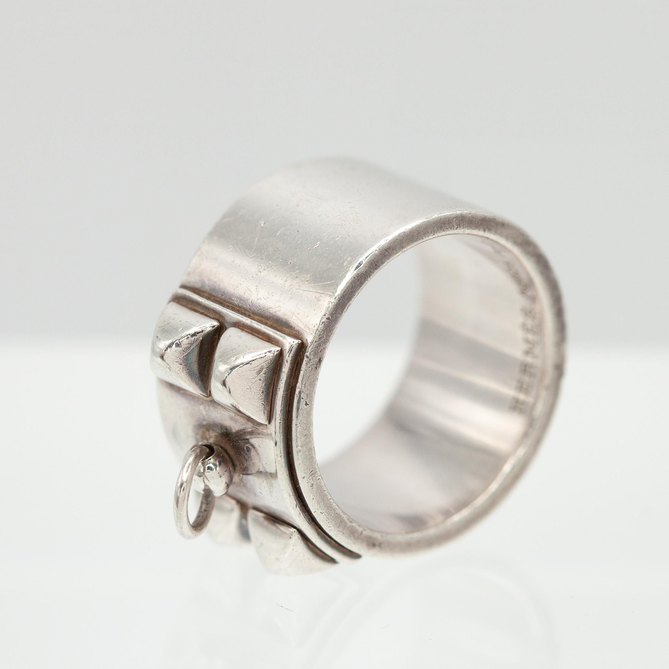 Hermès Collier de Chien Ring in Sterling Silver in vendita 3
