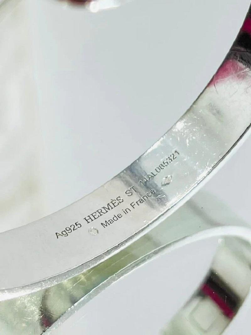 Hermes Collier De Chien Sterlingsilber-Armband im Angebot 3