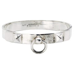 Hermes Collier De Chien Sterling Silver Bracelet