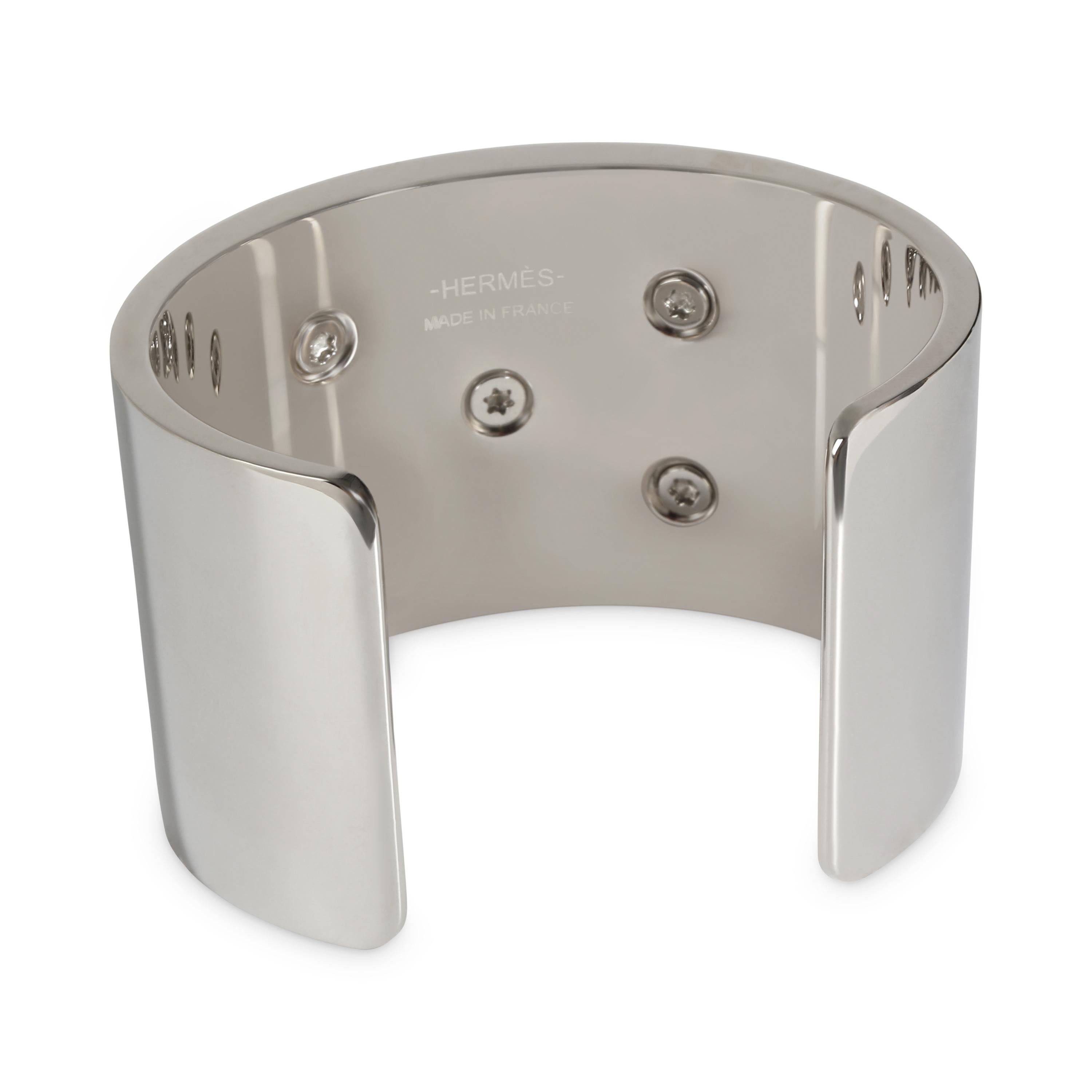 Hermès Collier Medor Gaine Armband in Palladium plattiert im Zustand „Hervorragend“ in New York, NY
