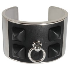 Hermès Collier Medor Gaine Armband in Palladium plattiert