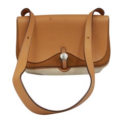 Hermès Colorado bag in canvas and leather.