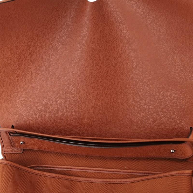 Hermes Colorado Handbag Leather and Toile GM 1