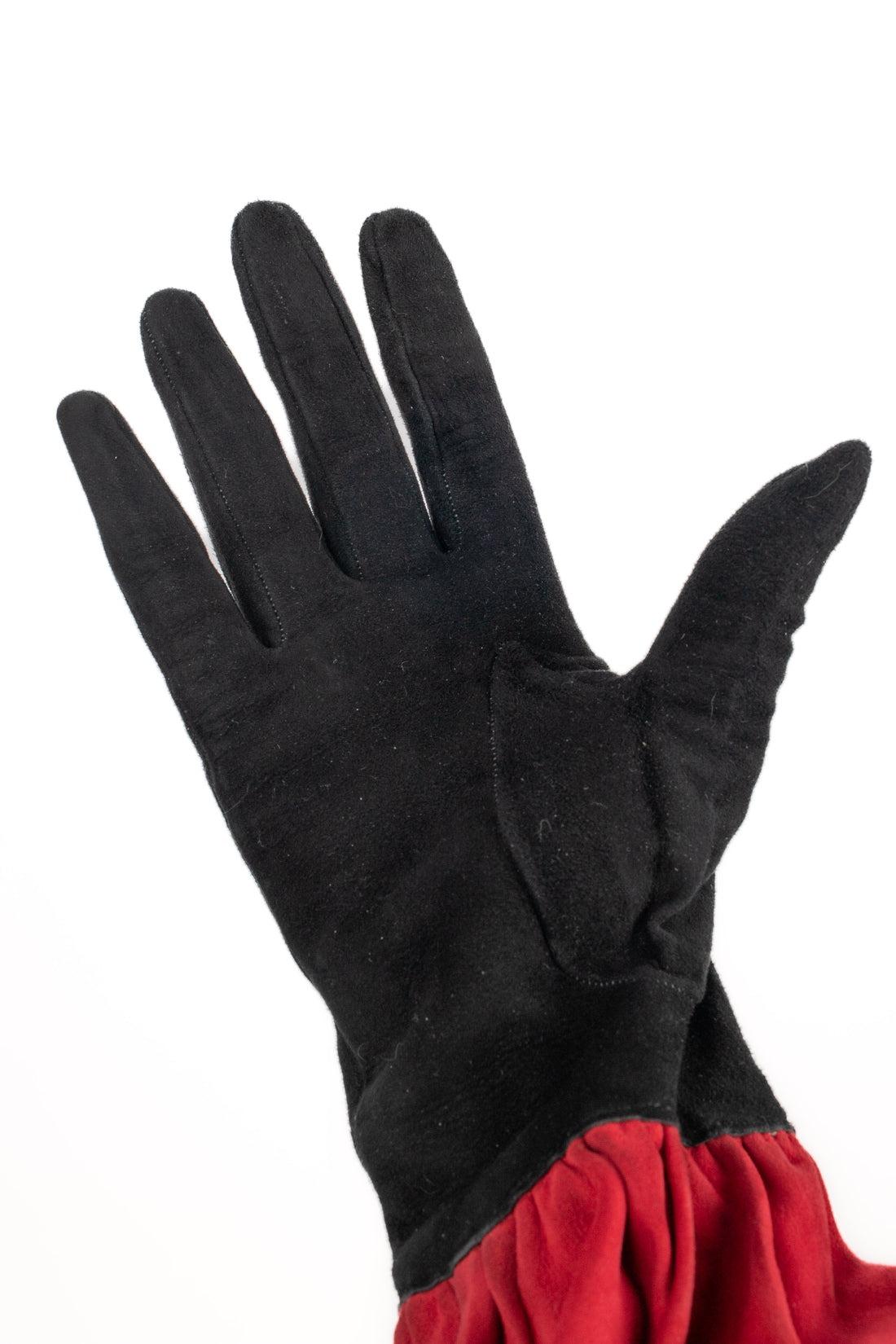 Hermès Colorful Long Leather Gloves In Good Condition For Sale In SAINT-OUEN-SUR-SEINE, FR