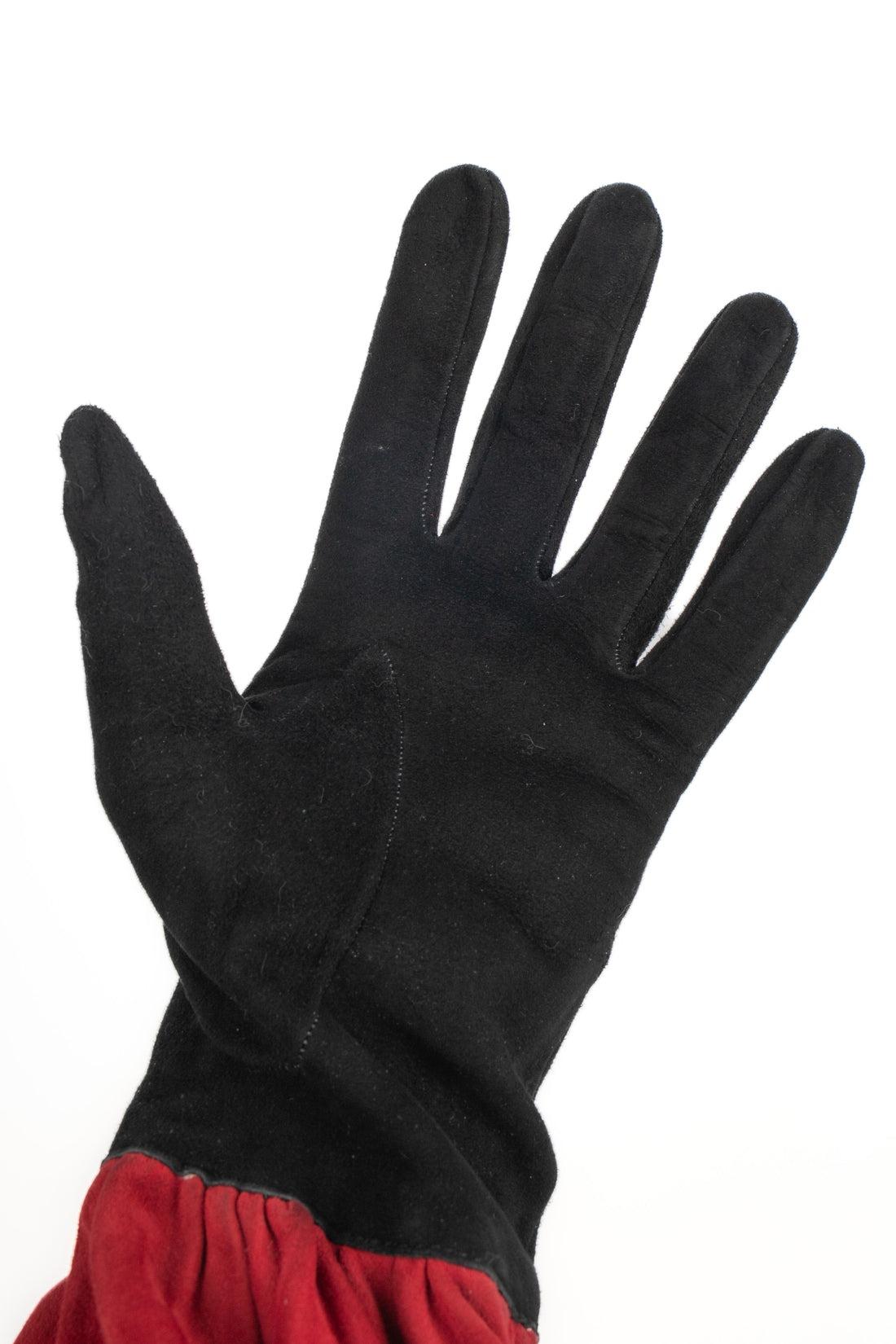 Women's Hermès Colorful Long Leather Gloves For Sale