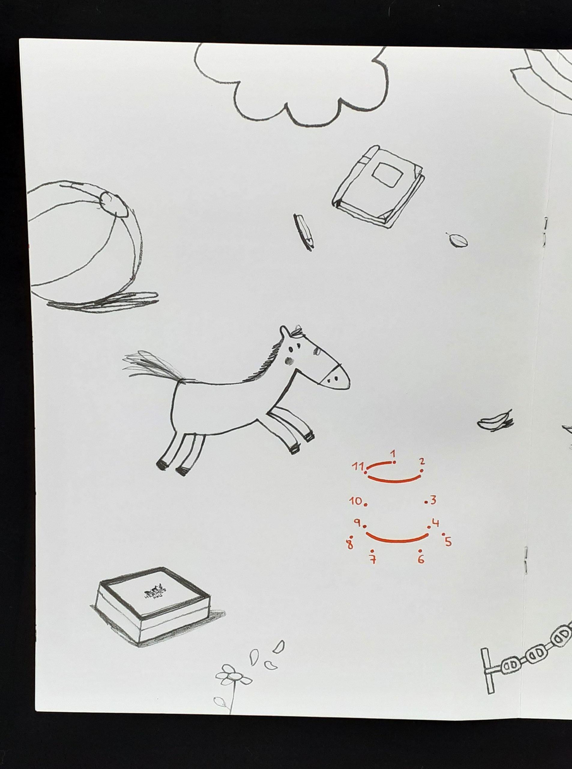 Women's or Men's Hermès Coloring Book Children RARE