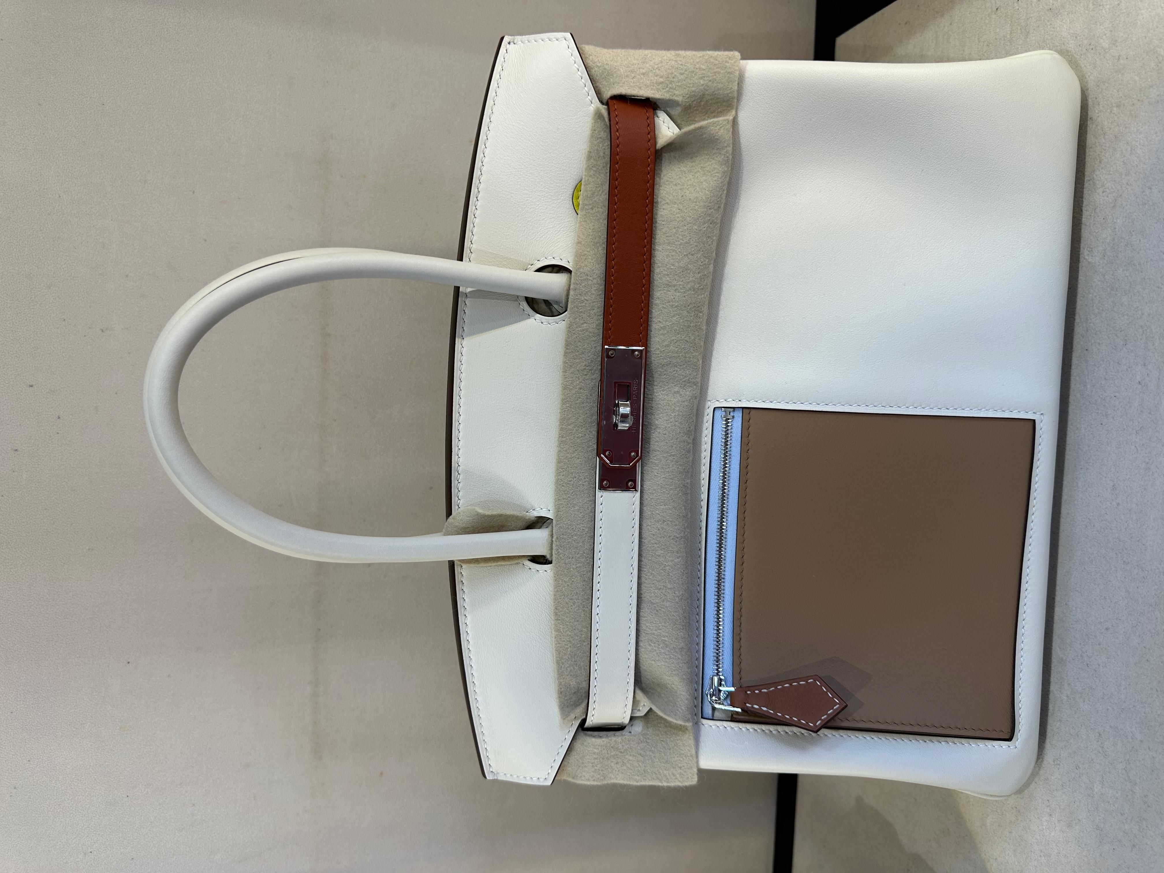 Hermès Colormatic Birkin 30 Nata, Chai and Cuivre Swift palladium Hardware. 

This limited edition Colormatic Birkin is in Nata, Chai and Cuivre swift leather with palladium hardware and has tonal stitching, front flap, two straps with center toggle