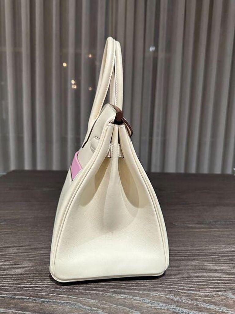 Hermès Birkin 30 Nata, Chai et Cuivre Colormatic Swift Palladium Hardware Neuf - En vente à New York, NY