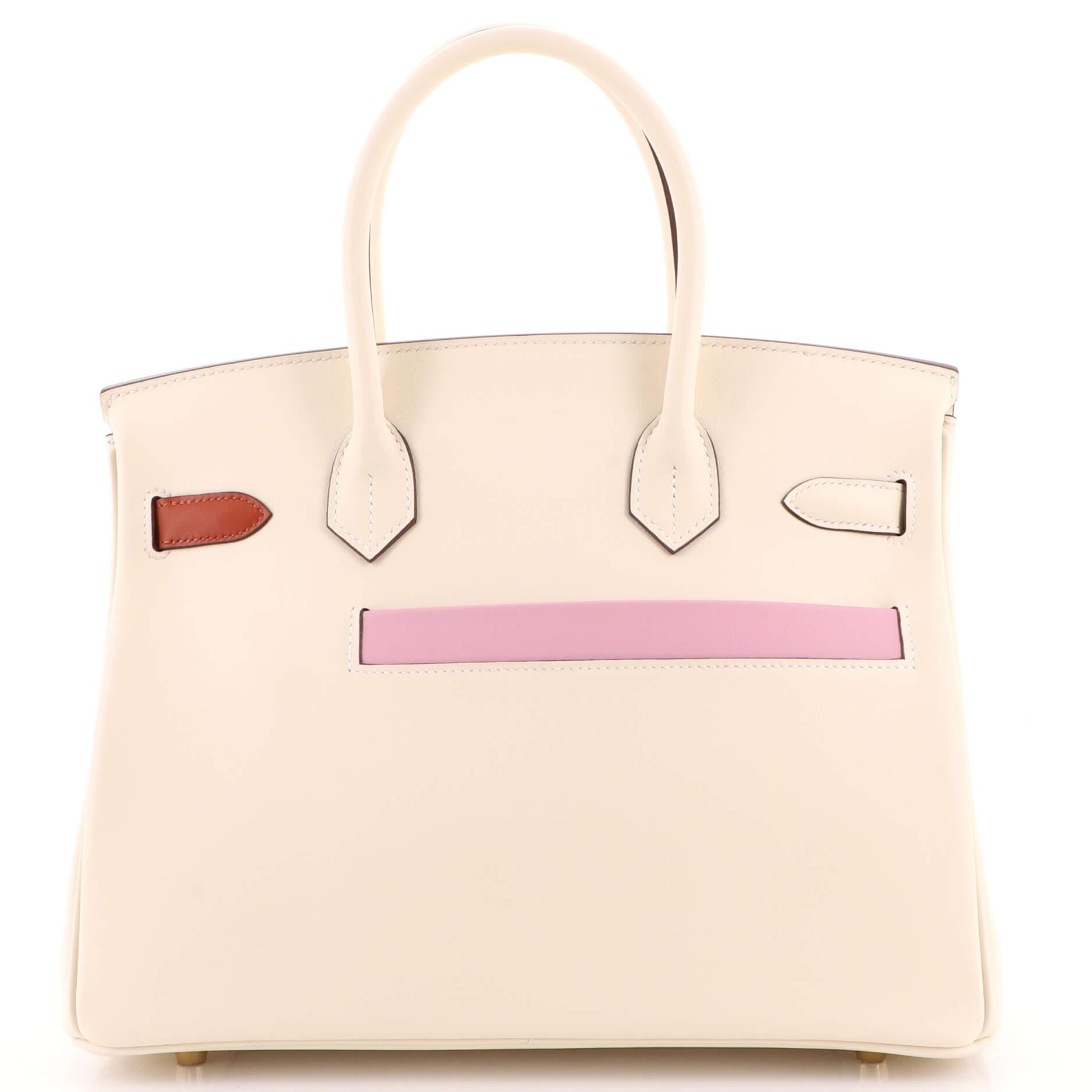  Hermès - Sac Birkin Swift 30 coloré Unisexe 