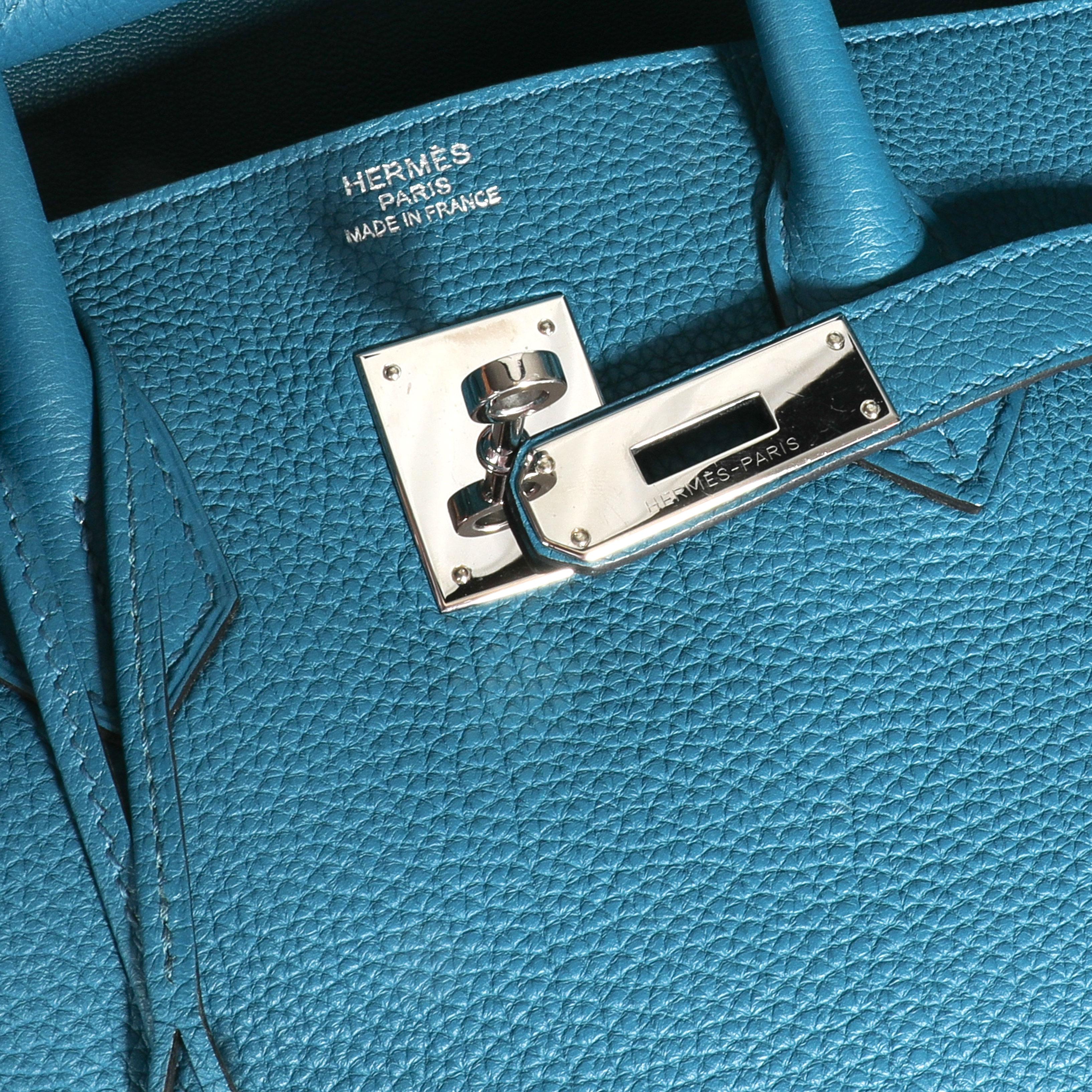 Hermès Colvert Togo Birkin 35 PHW
SKU: 111158

Handbag Condition: Very Good
Condition Comments: Very Good Condition. Light scuffing to corners. Scratching to hardware. Marks to interior. Faint perfume scent.
Brand: Hermès
Model: Birkin
Origin