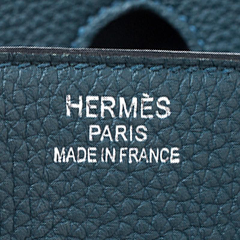 Hermes Colvert Togo Leather Palladium Hardware Birkin 35 Bag 5