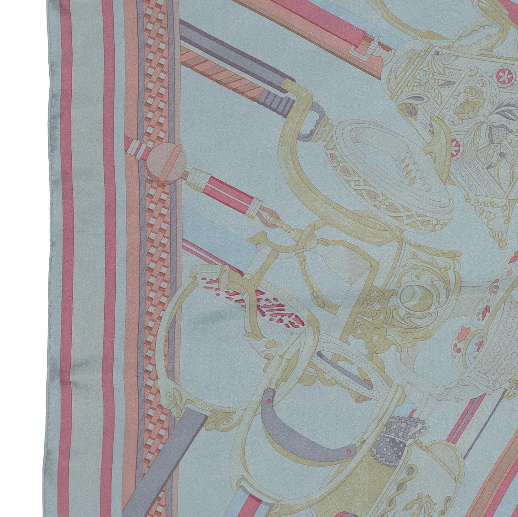 Hermès Concours D Etriers Carree Geant Silk 140 - Condizioni di zecca in vendita 5