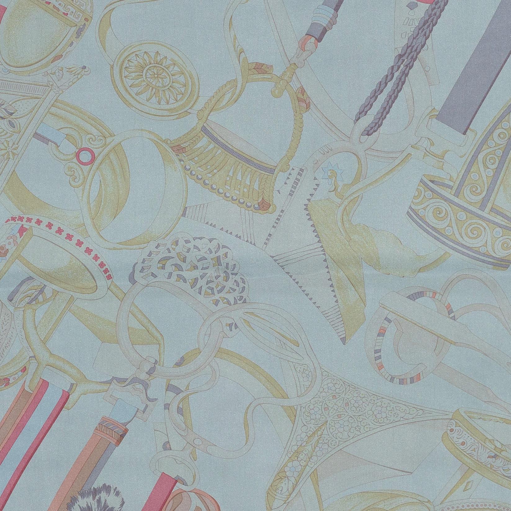 Hermès Concours D Etriers Carree Geant Silk 140 - Condizioni di zecca in vendita 6
