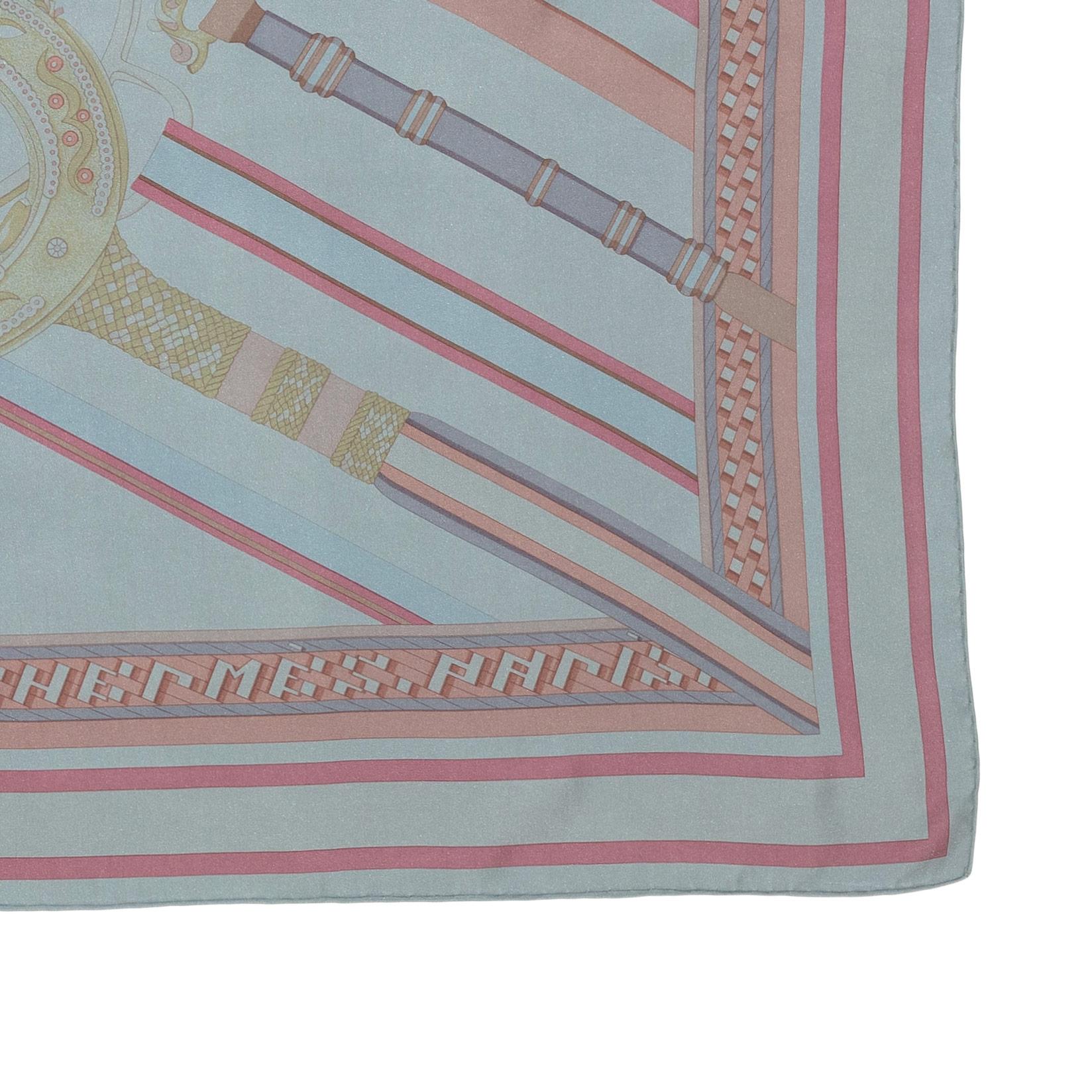 Hermès Concours D Etriers Carree Geant Silk 140 - Condizioni di zecca in vendita 10