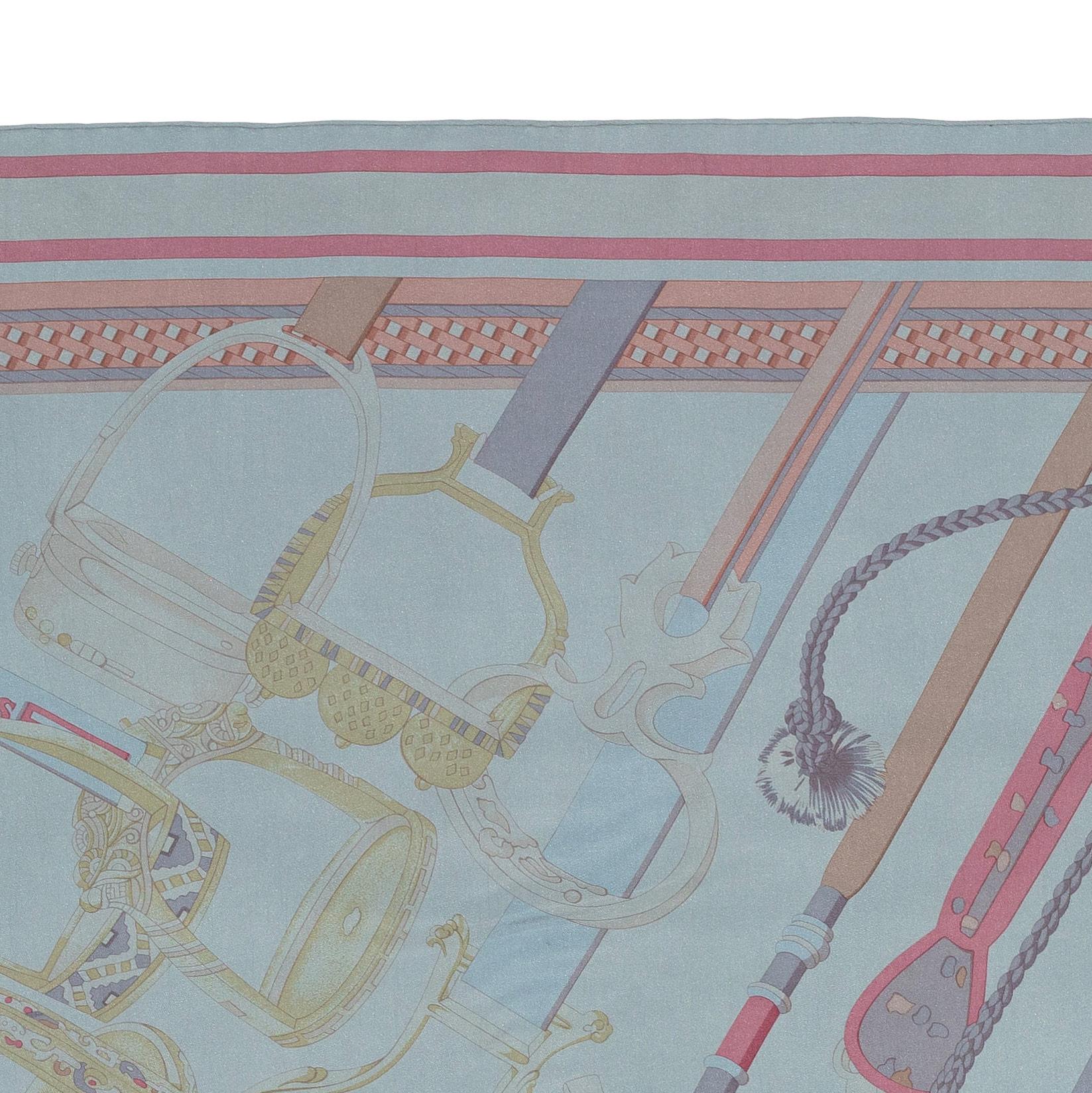 Hermès Concours D Etriers Carree Geant Silk 140 - Condizioni di zecca in vendita 3