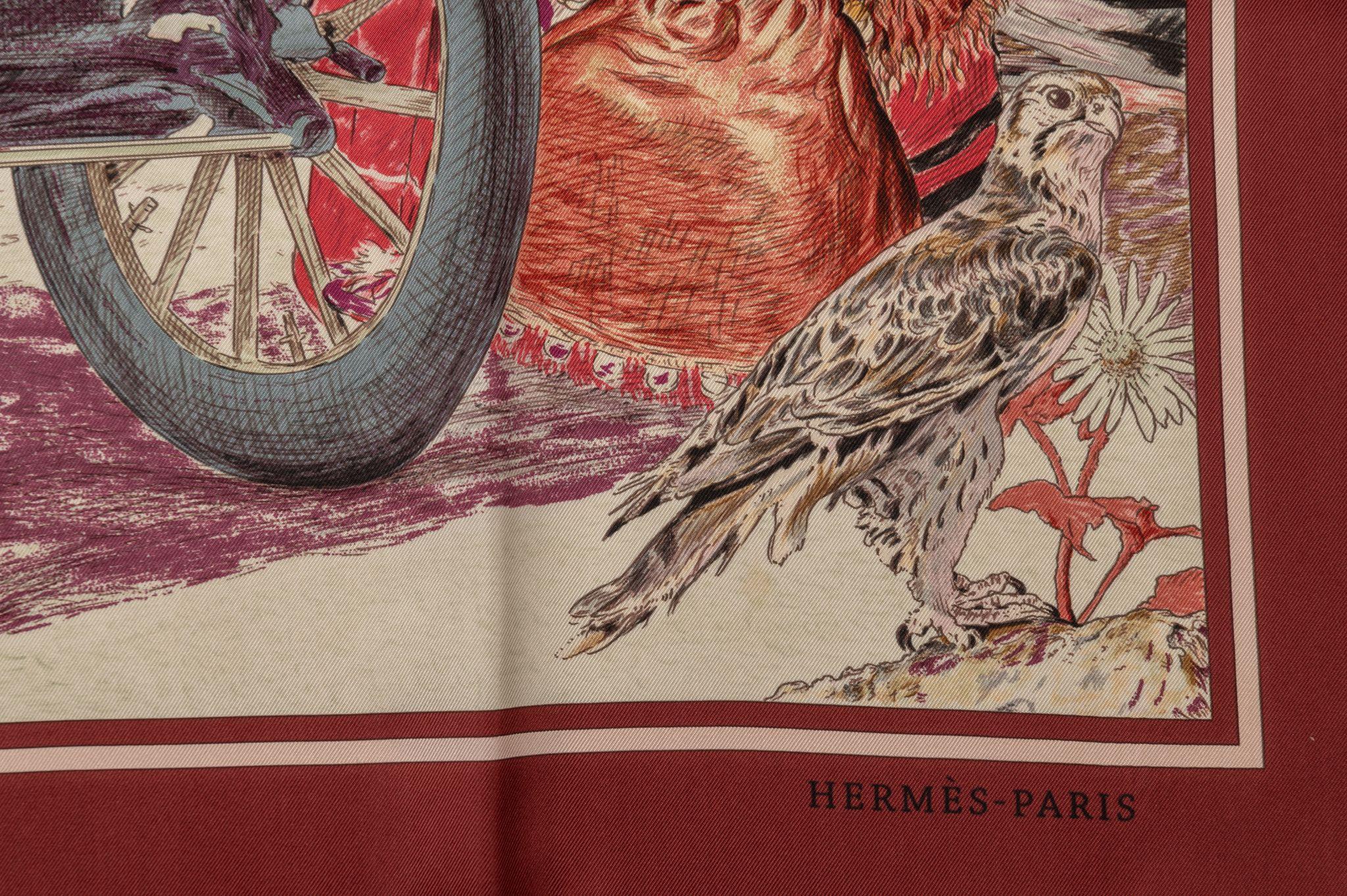 Foulard Hermes Concours d'Elegance dans sa boîte en vente 1