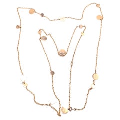 Hermes Confetti Oro Rosa 42" Collana lunga A Link