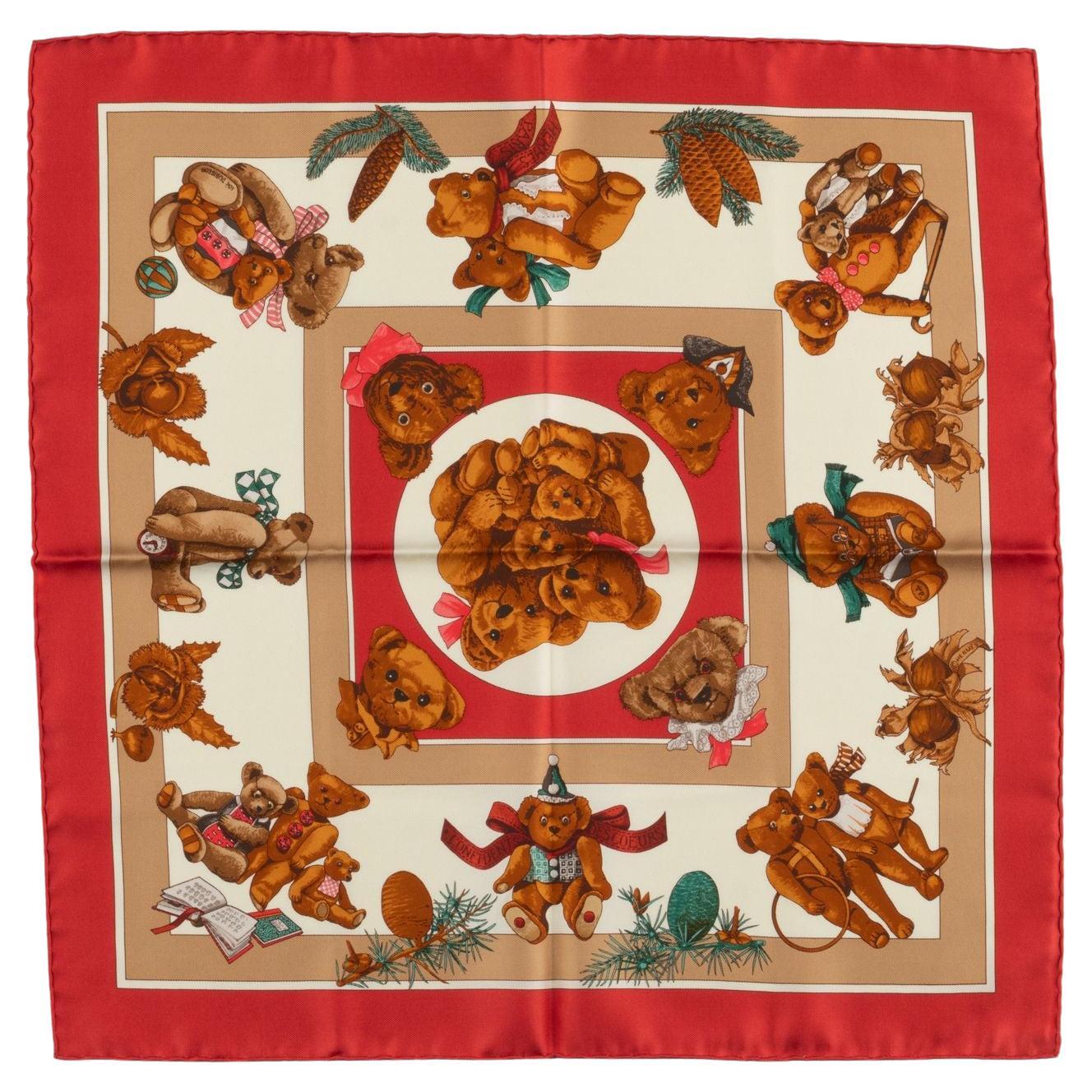 Sciarpa in seta di Hermès "Confident des Coeur in vendita
