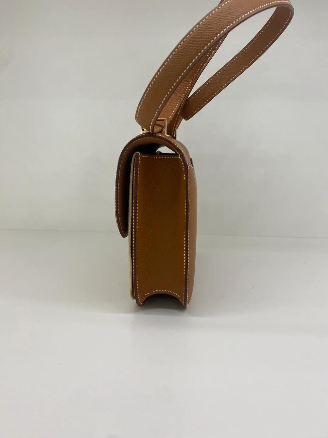 Brown Hermes Constance 1-24 Gold Epsom GHW 2022