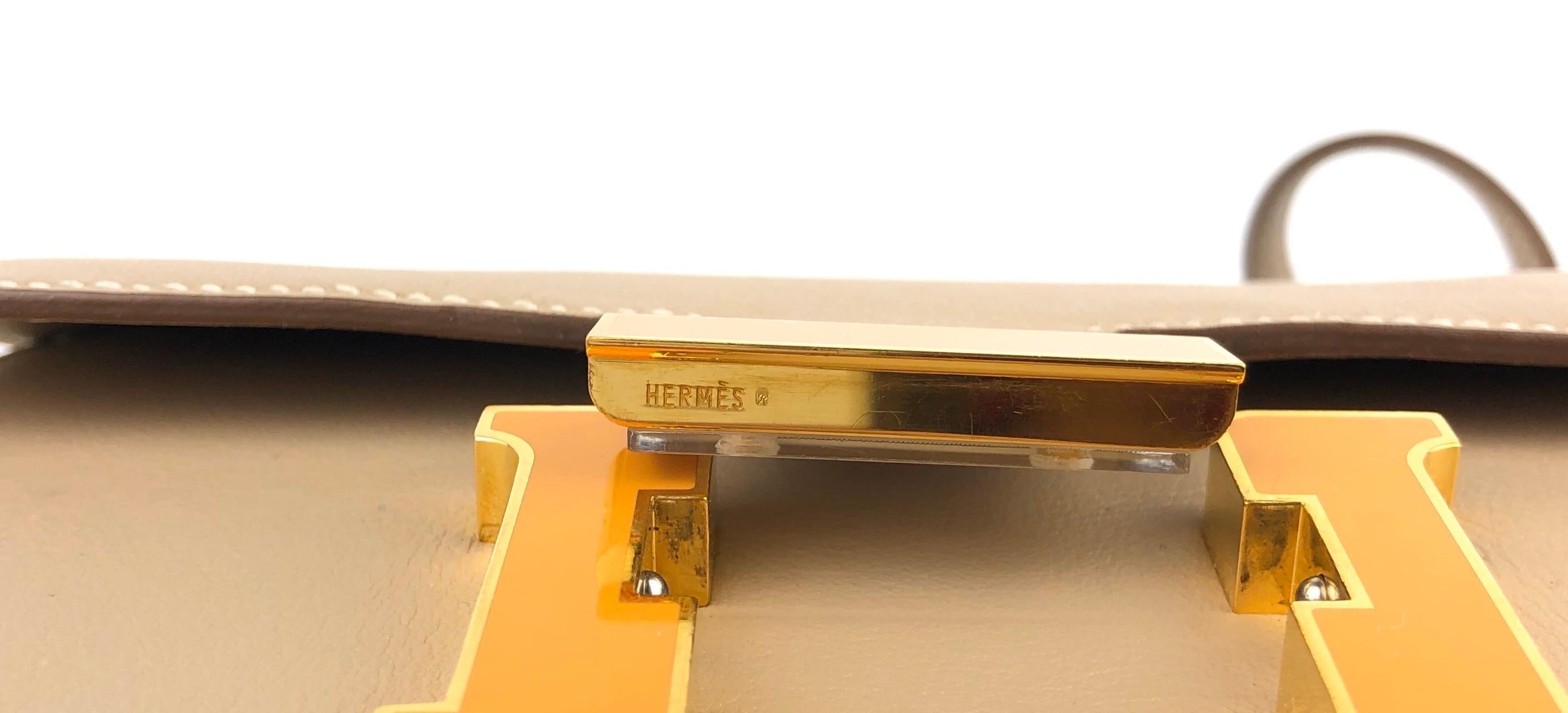 Hermes Constance 18 Argyle Enamel Yellow Gold Hardware 1