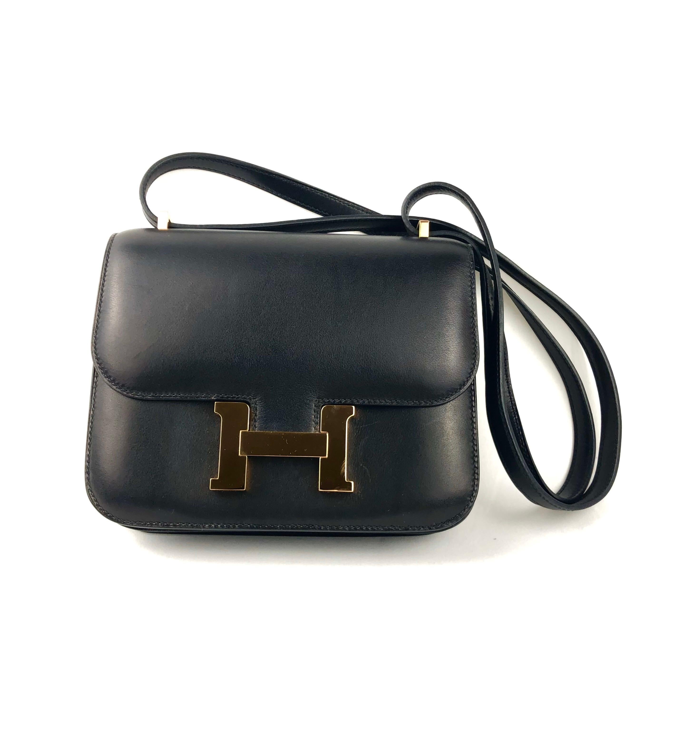 Hermes Constance 18 Black Evercalf Rose Gold Hardware. Excellent Condition some light hairlines on hardware. X Stamp 2016.

Shop with confidence from Lux Addicts. Authenticity guaranteed or money back.