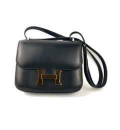 Hermes Constance 18 Black Evercalf ROSE GOLD HWD