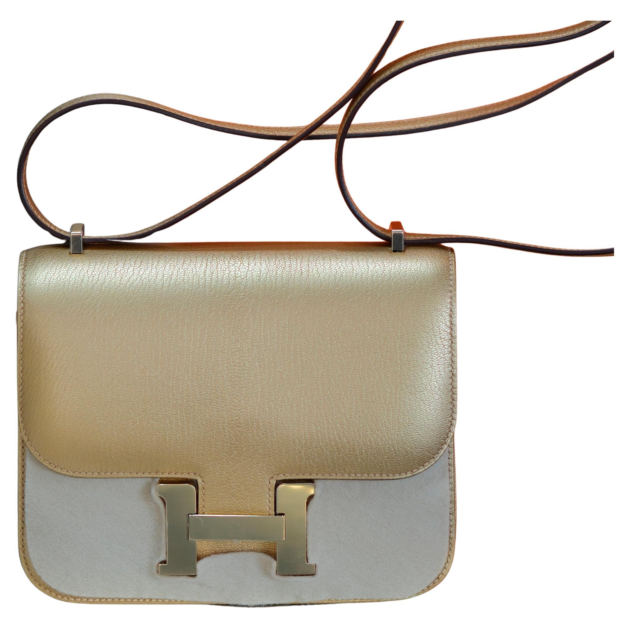 Hermes Constance 18 Dore Chevre Chamkilight Permabrass Hardware en vente