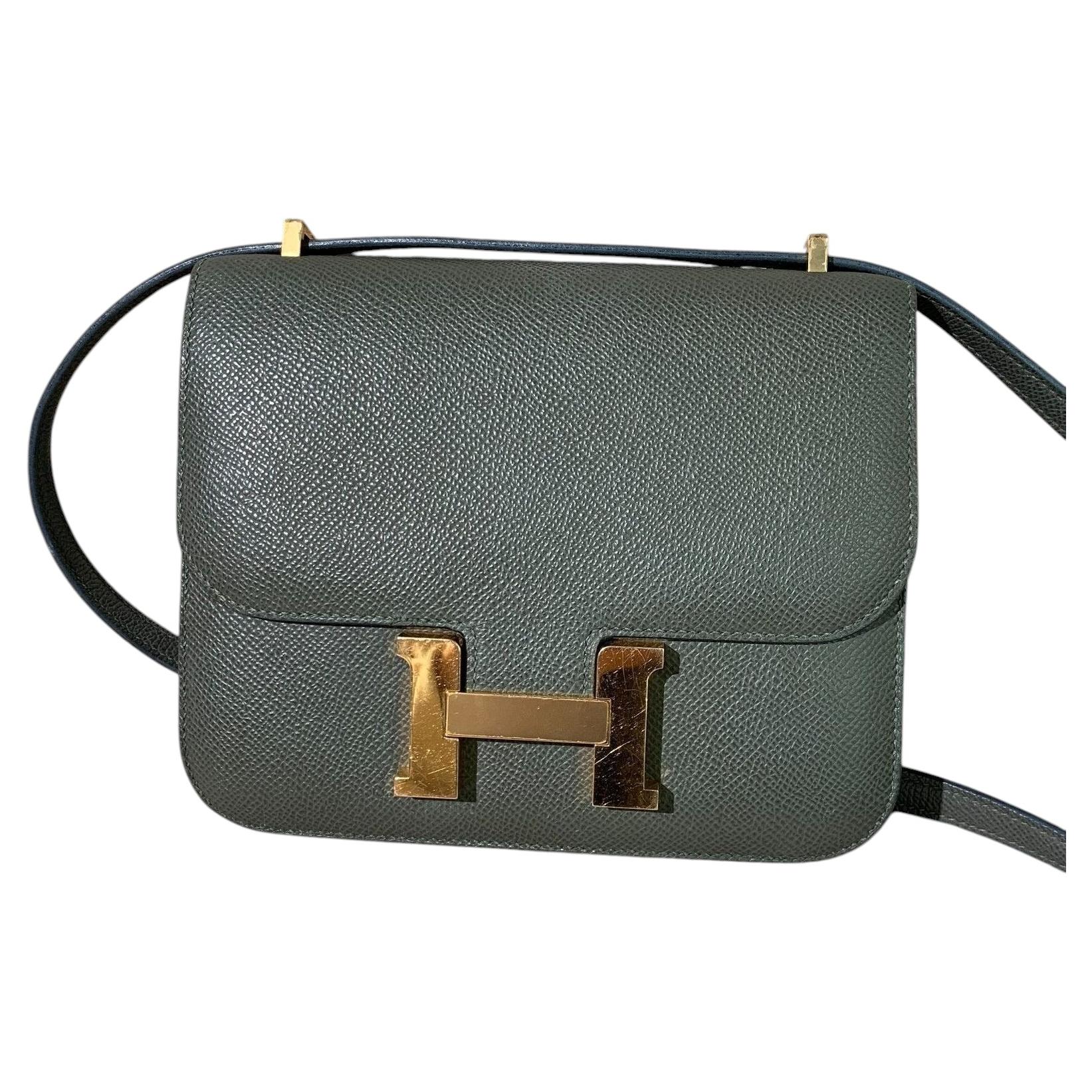 Hermes Constance 18 Pelle d'EpsomFreccia d'oro grigio 2022 in vendita