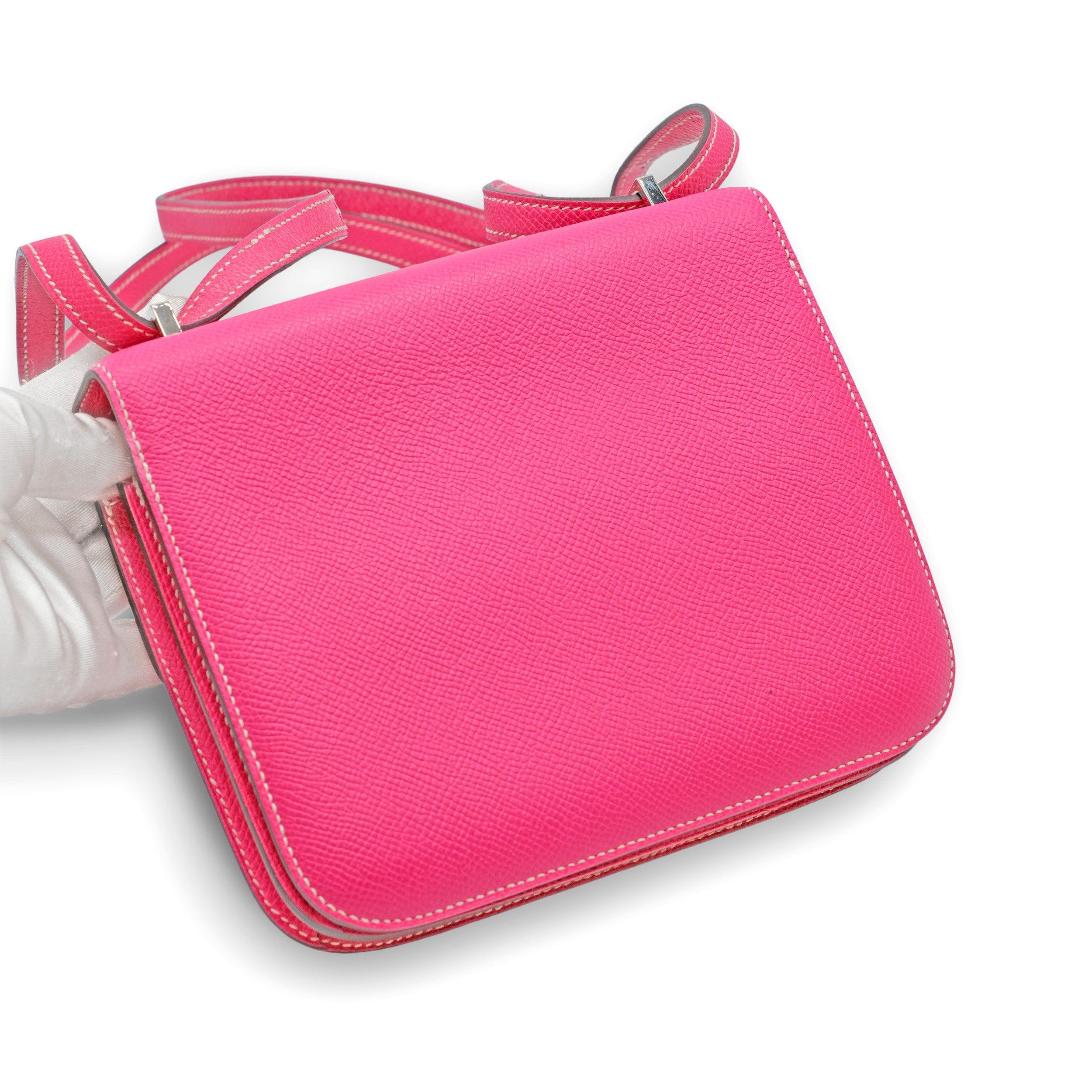 Pink Hermès Constance 18 Mini Fuchsia Epsom Leather Bag - '10s For Sale