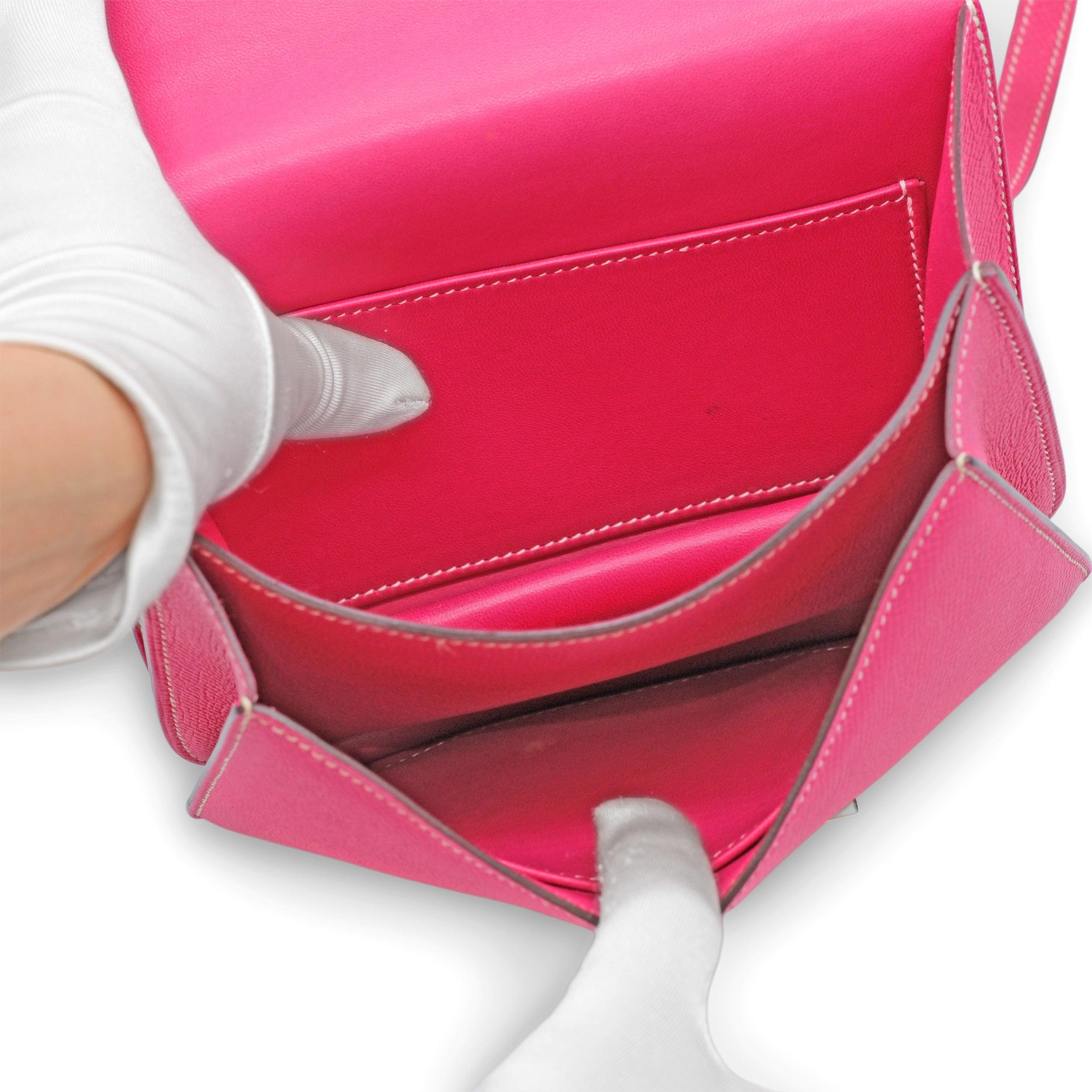 Hermès Constance 18 Mini Fuchsia Epsom Leather Bag - '10s In Good Condition For Sale In Milano, IT