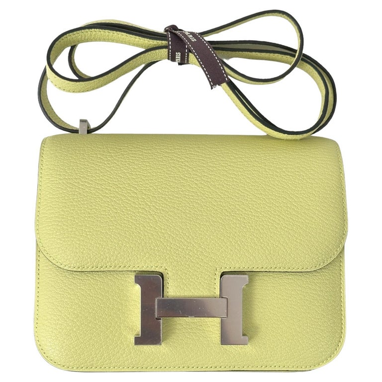 Auth NEW HERMES Biscuit Swift Gold Hardware Mini Constance 18 19 Bag  Handbag
