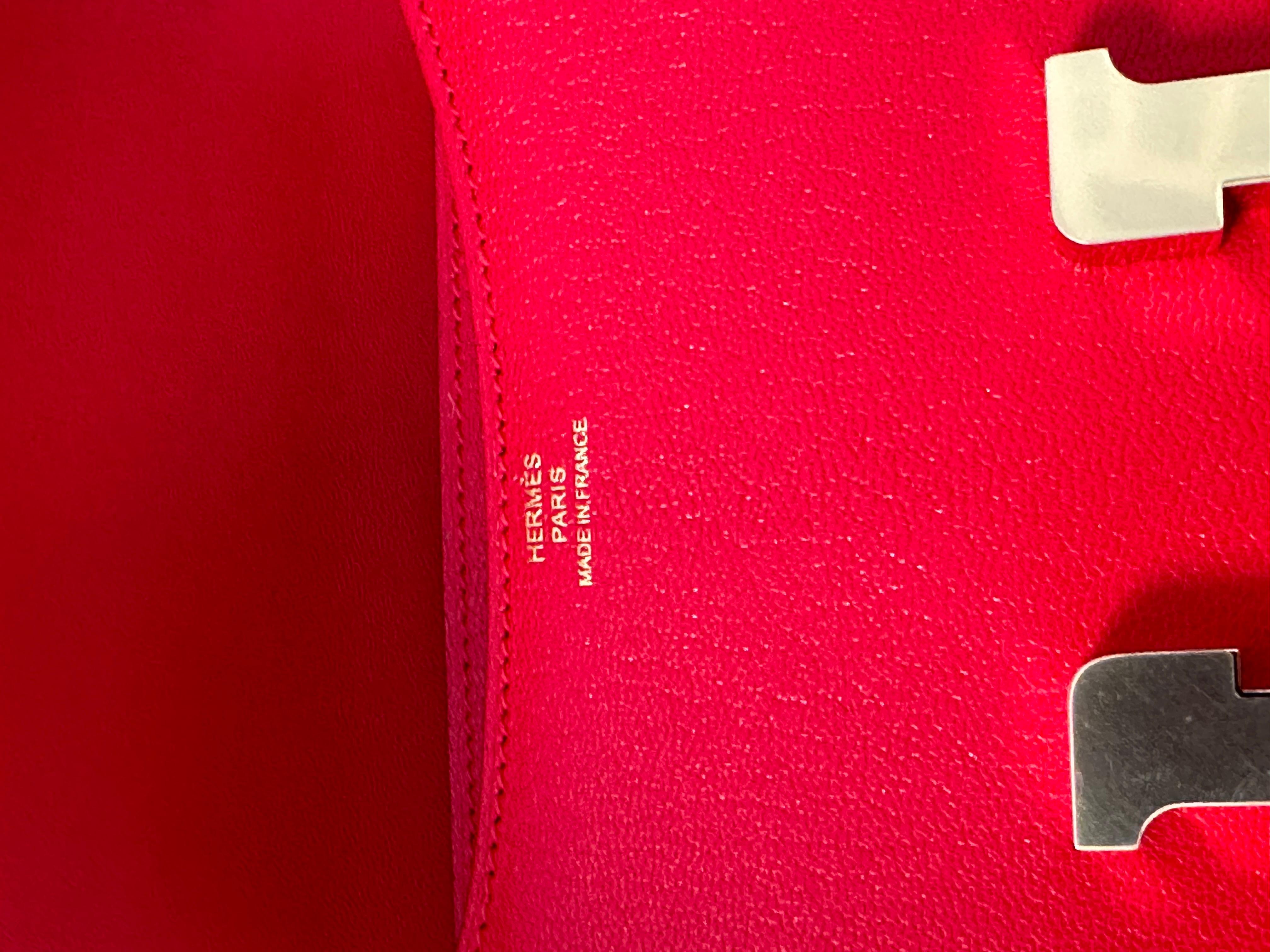 Hermes Constance 18 Mini Rouge de Coeur w Mirror 2