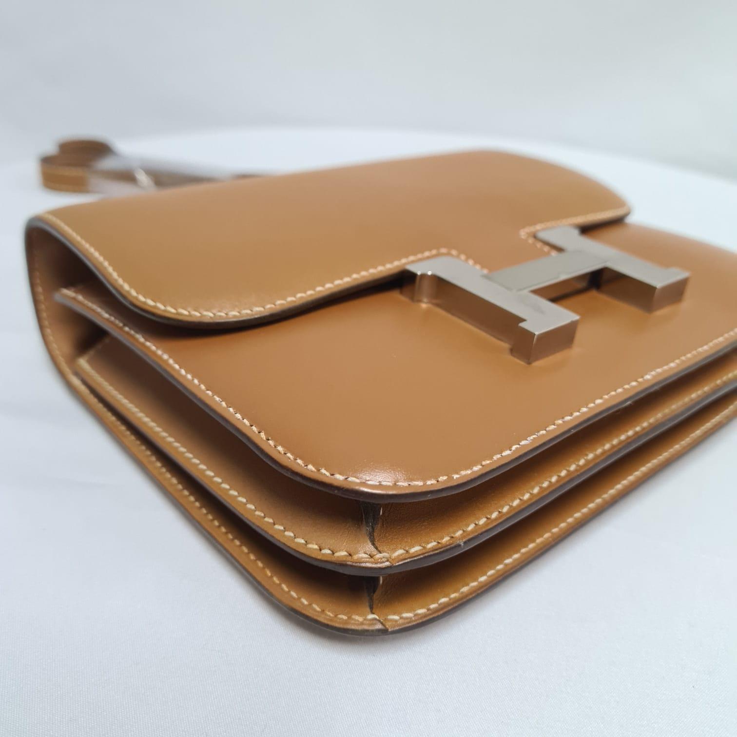 Hermes Constance 18 Natural Sable Butler PHW For Sale 7