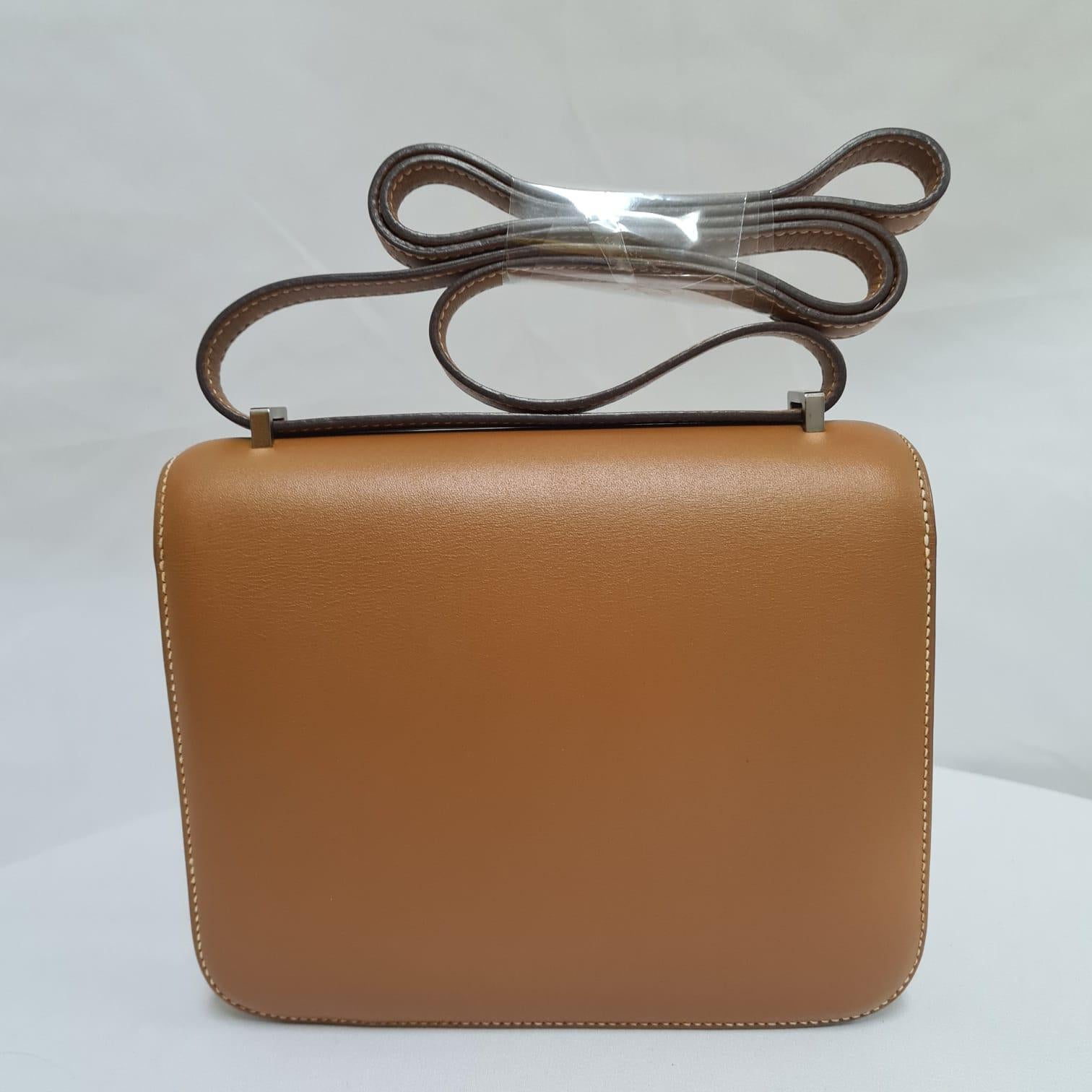 Hermes Constance 18 Natural Sable Butler PHW For Sale 9