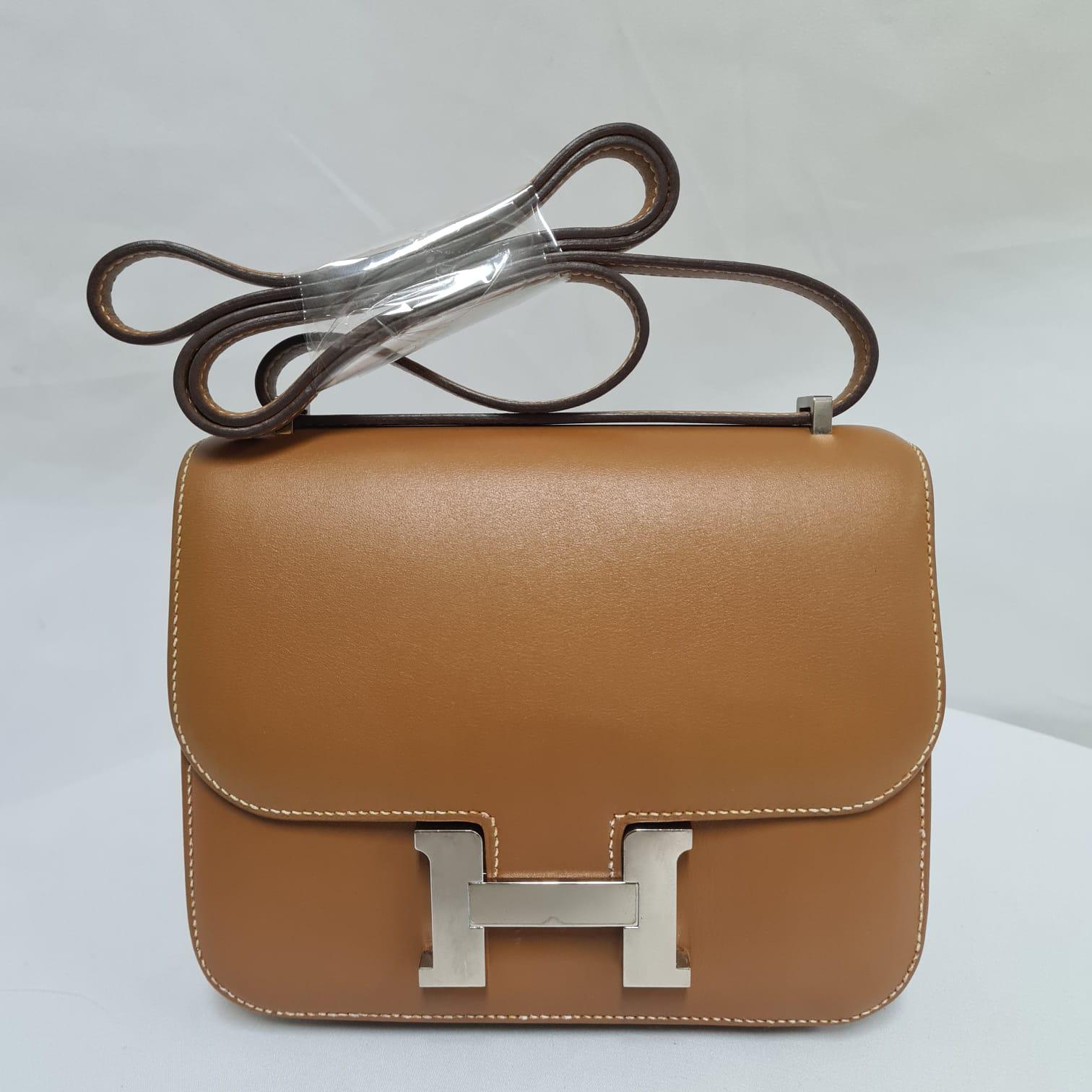 Hermes Constance 18 Natural Sable Butler PHW For Sale 11