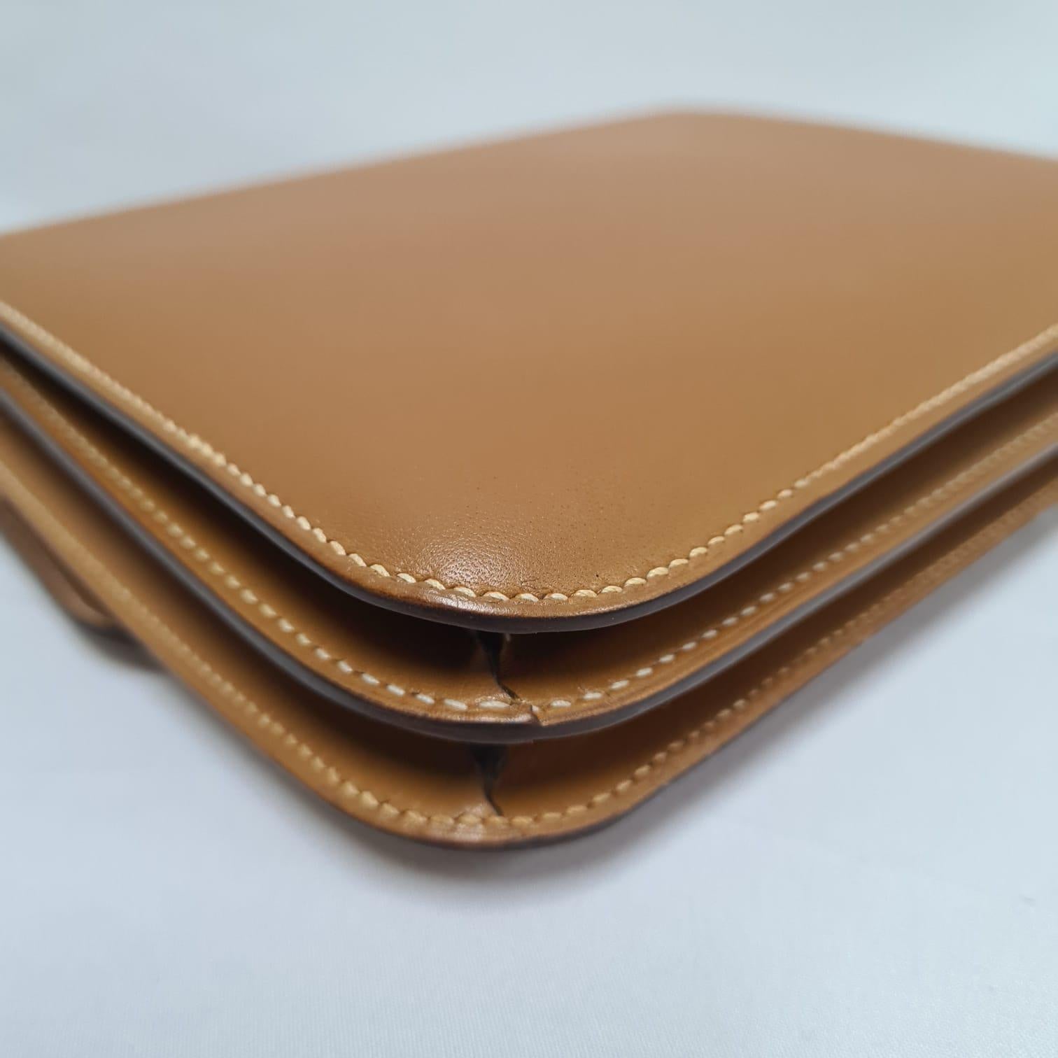 Hermes Constance 18 Natural Sable Butler PHW 1