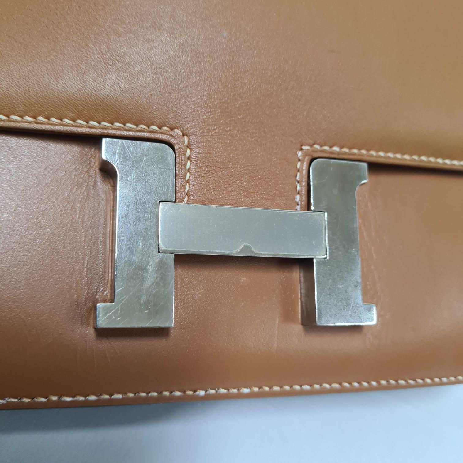 Hermes Constance 18 Natural Sable Butler PHW For Sale 3