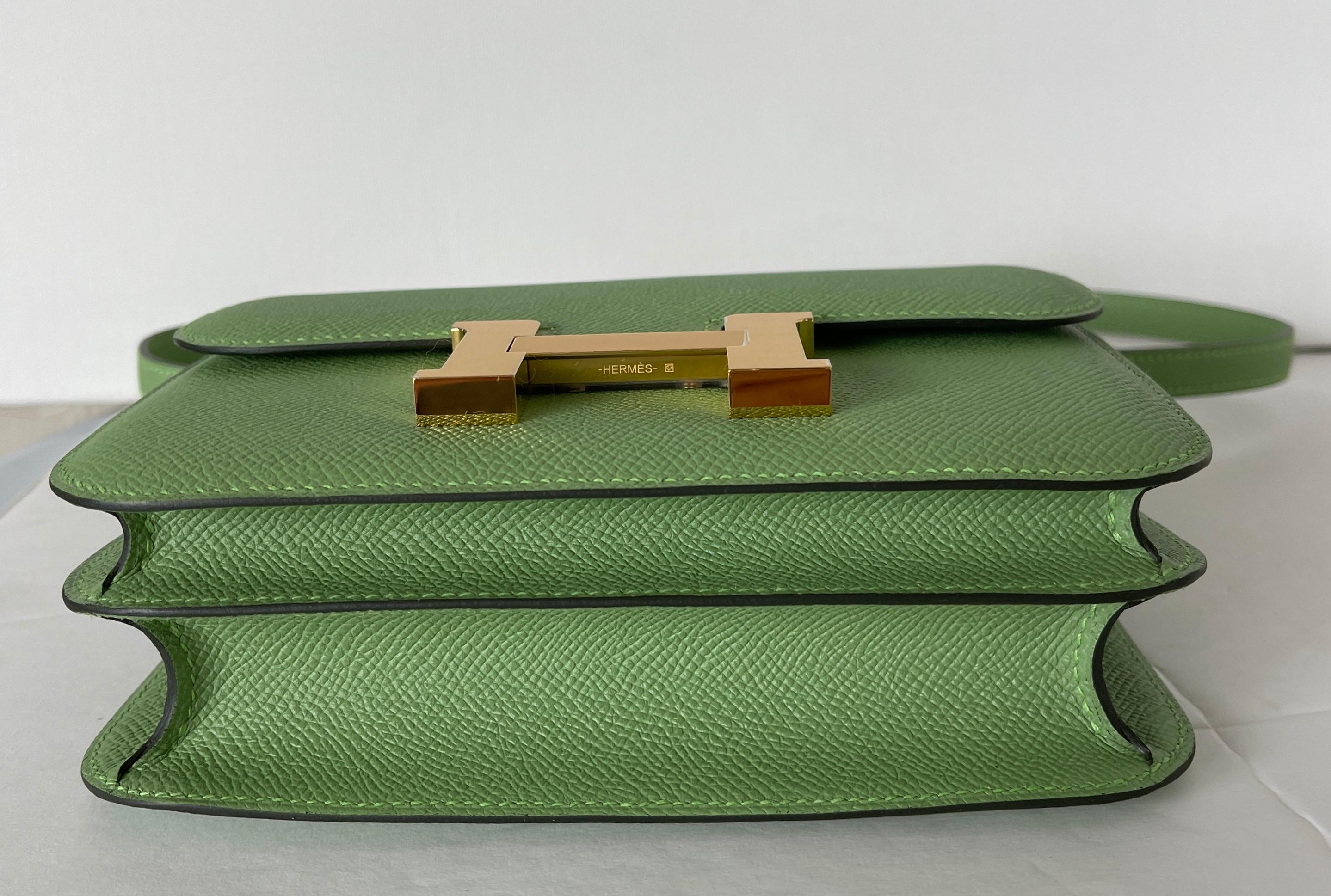 Women's or Men's Hermes Constance 18cm Criquet  Epsom Gold Hardware Bag