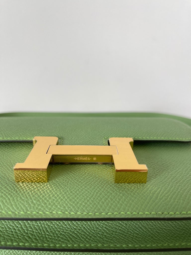 Hermès Vert Criquet Epsom Mini Constance 18 Gold Hardware, 2022 Available  For Immediate Sale At Sotheby's