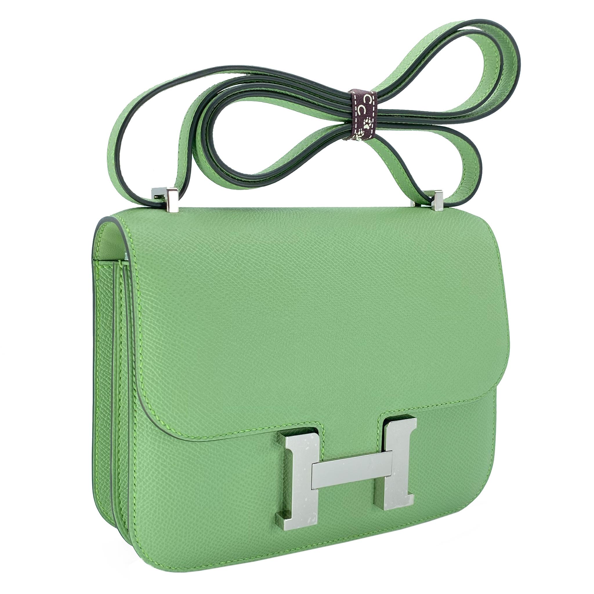 hermes constance bag green