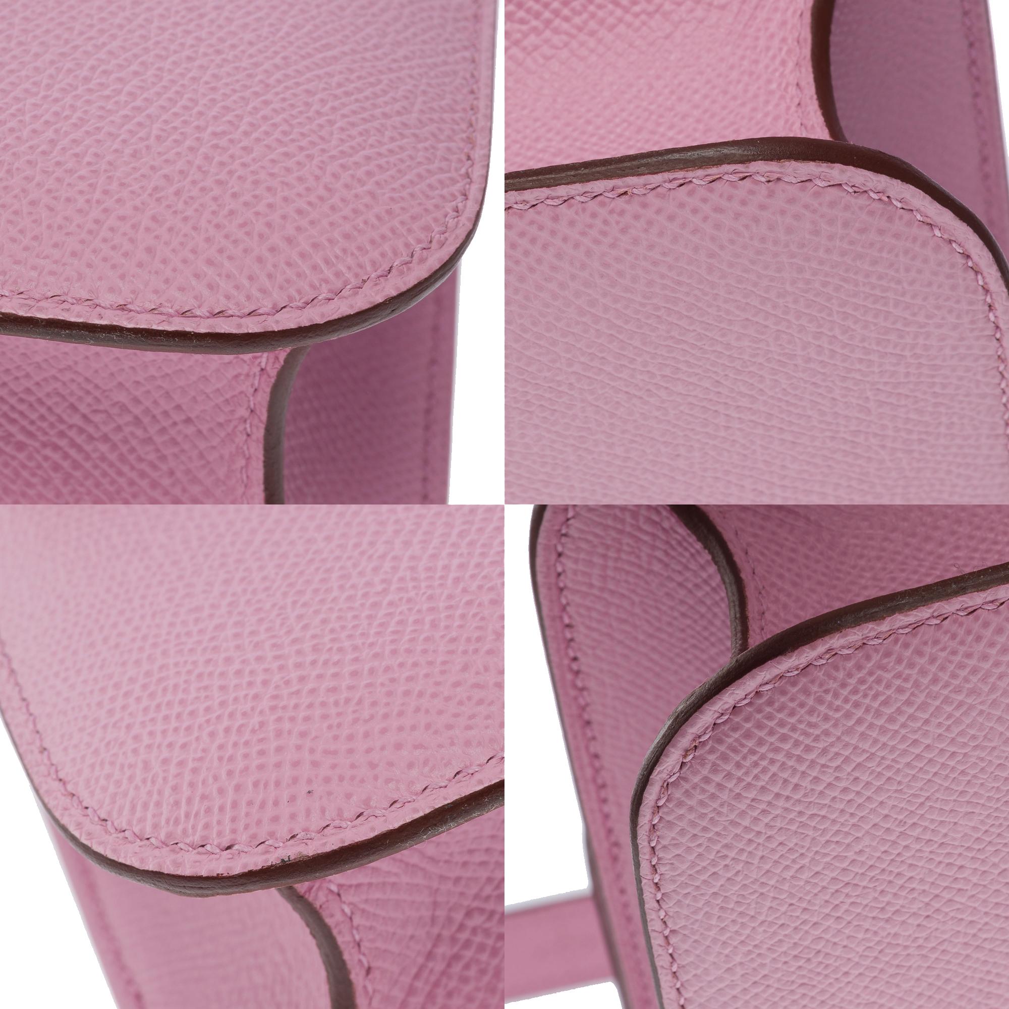 Hermès Constance 23 Mirror shoulder bag in Mauve Sylvestre Epsom leather , SHW 6
