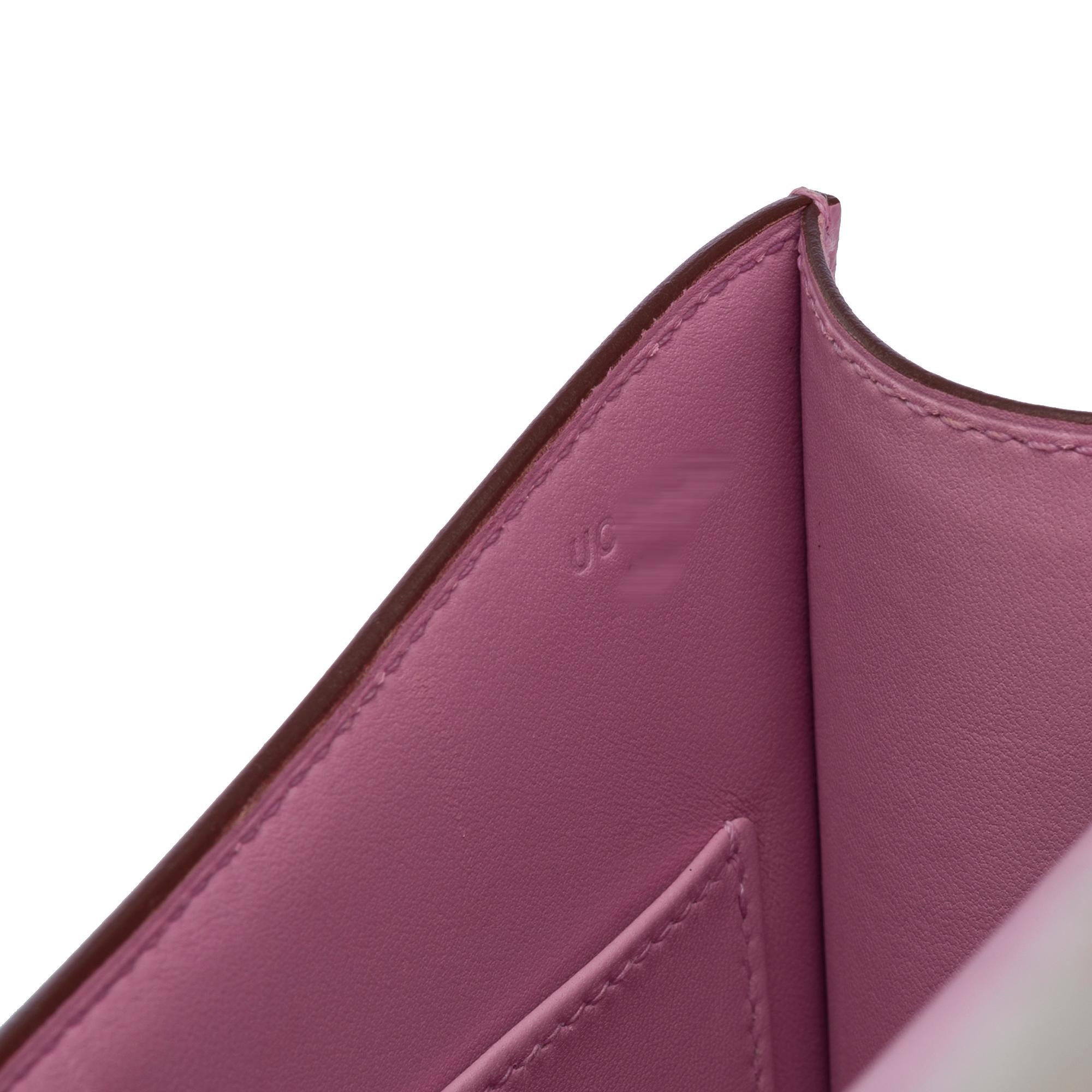 Hermès Constance 23 Mirror shoulder bag in Mauve Sylvestre Epsom leather , SHW 2