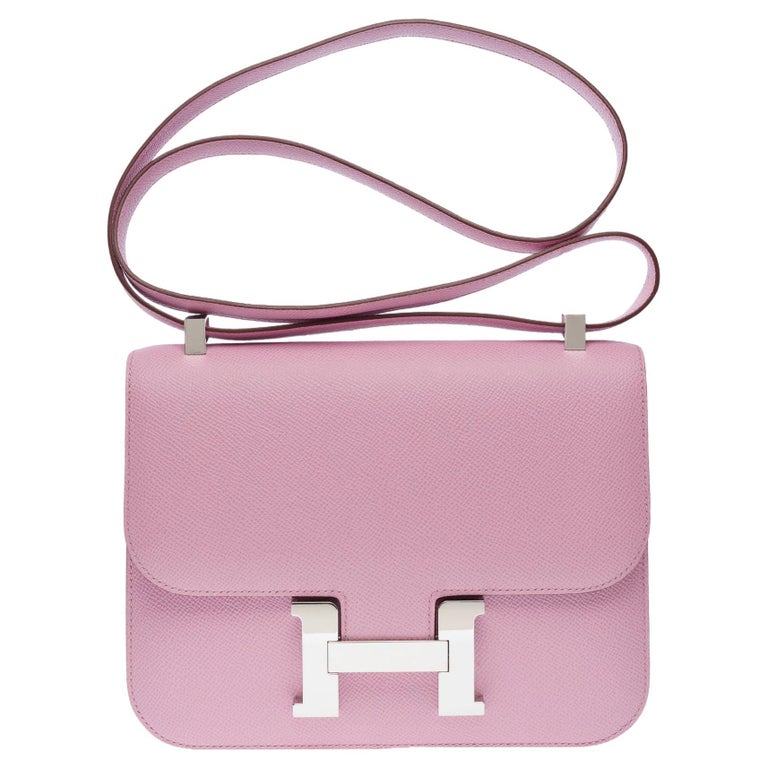 Hermès Constance 23 Mirror shoulder bag in mauve leather, 2022, offered by Houlux