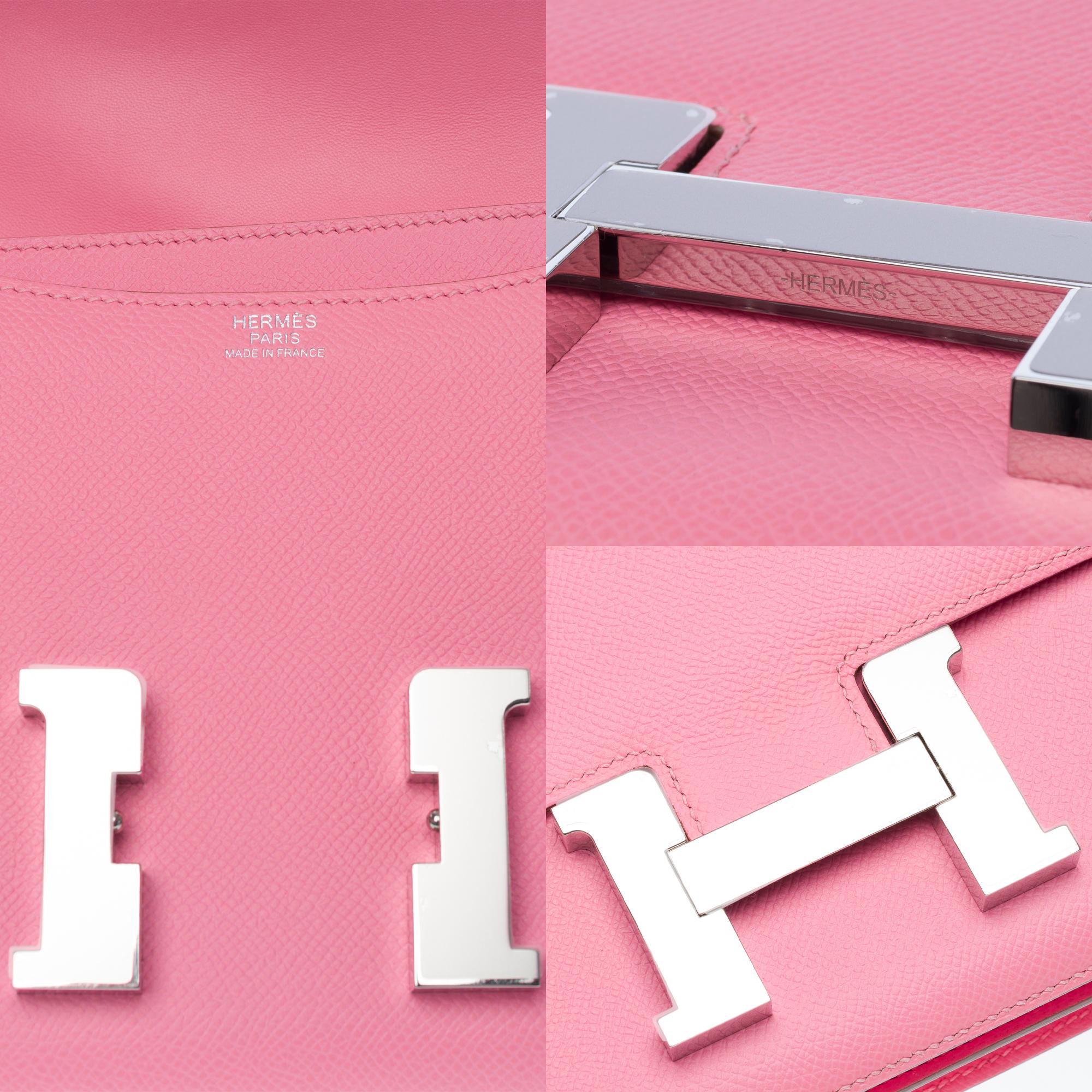 Hermès Constance 23 shoulder bag in Azalée Pink Epsom Calf leather , PHW 2
