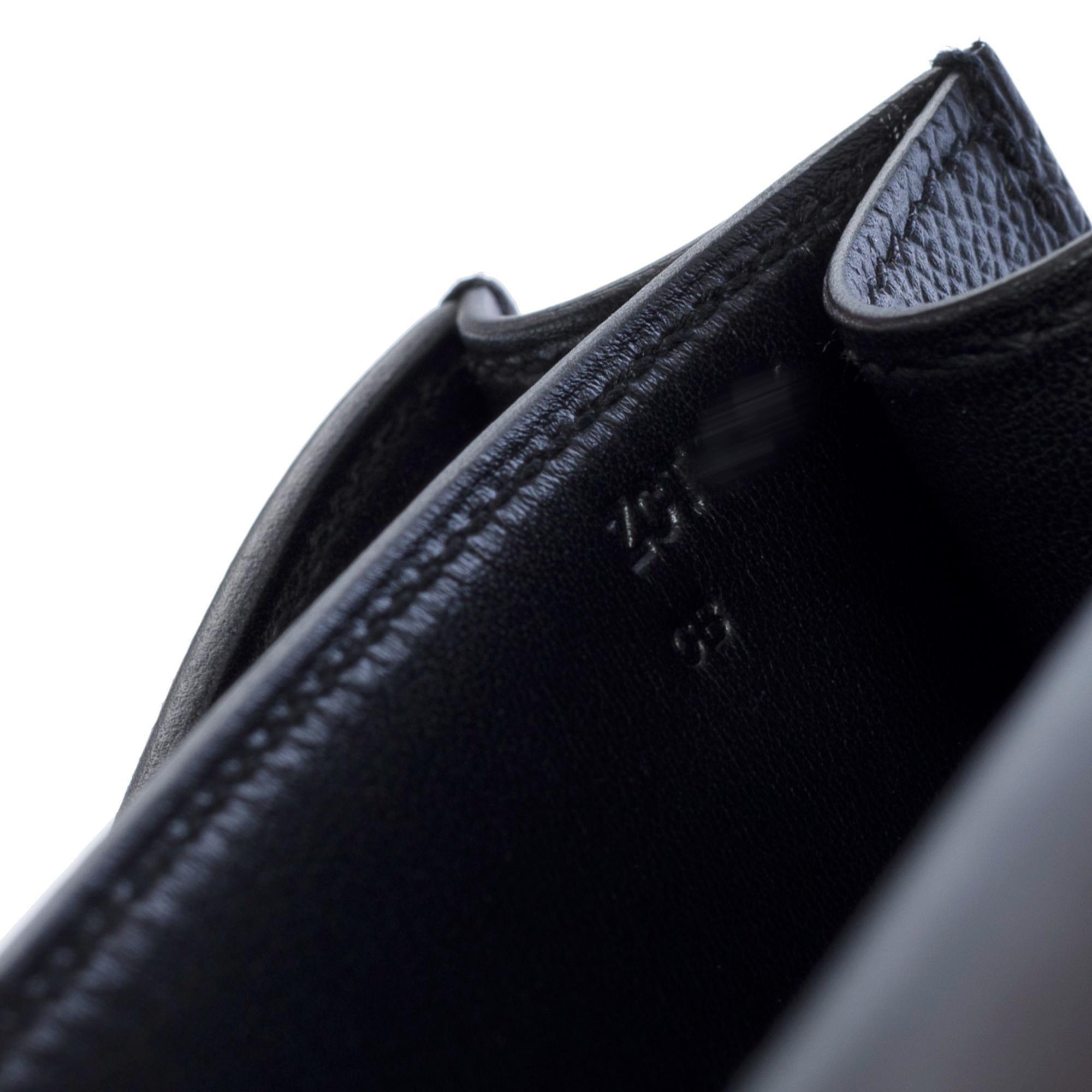 Hermès Constance 23 shoulder bag in Black Epsom Calf leather , GHW For Sale 3